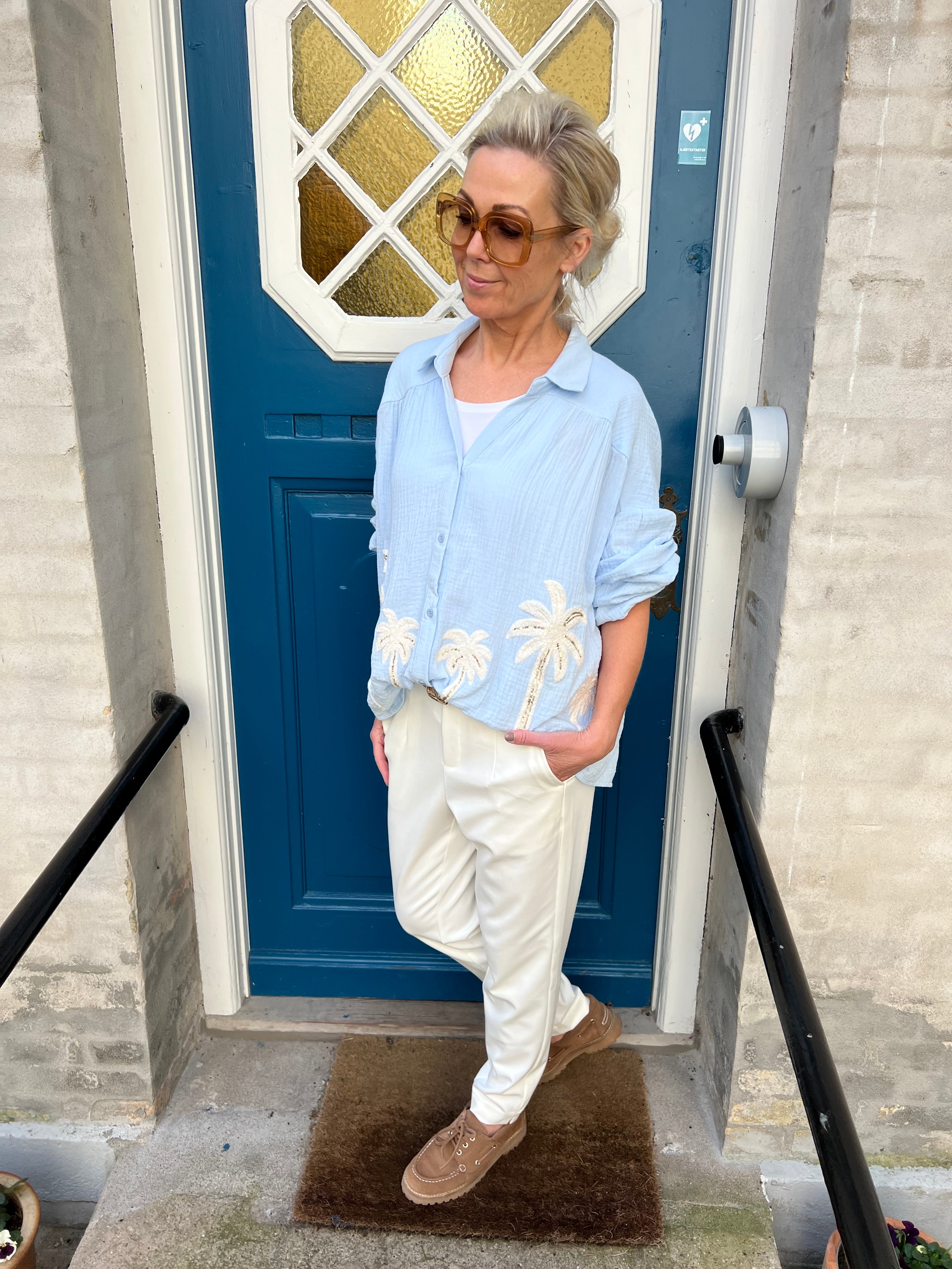 Musy palm shirt blue
