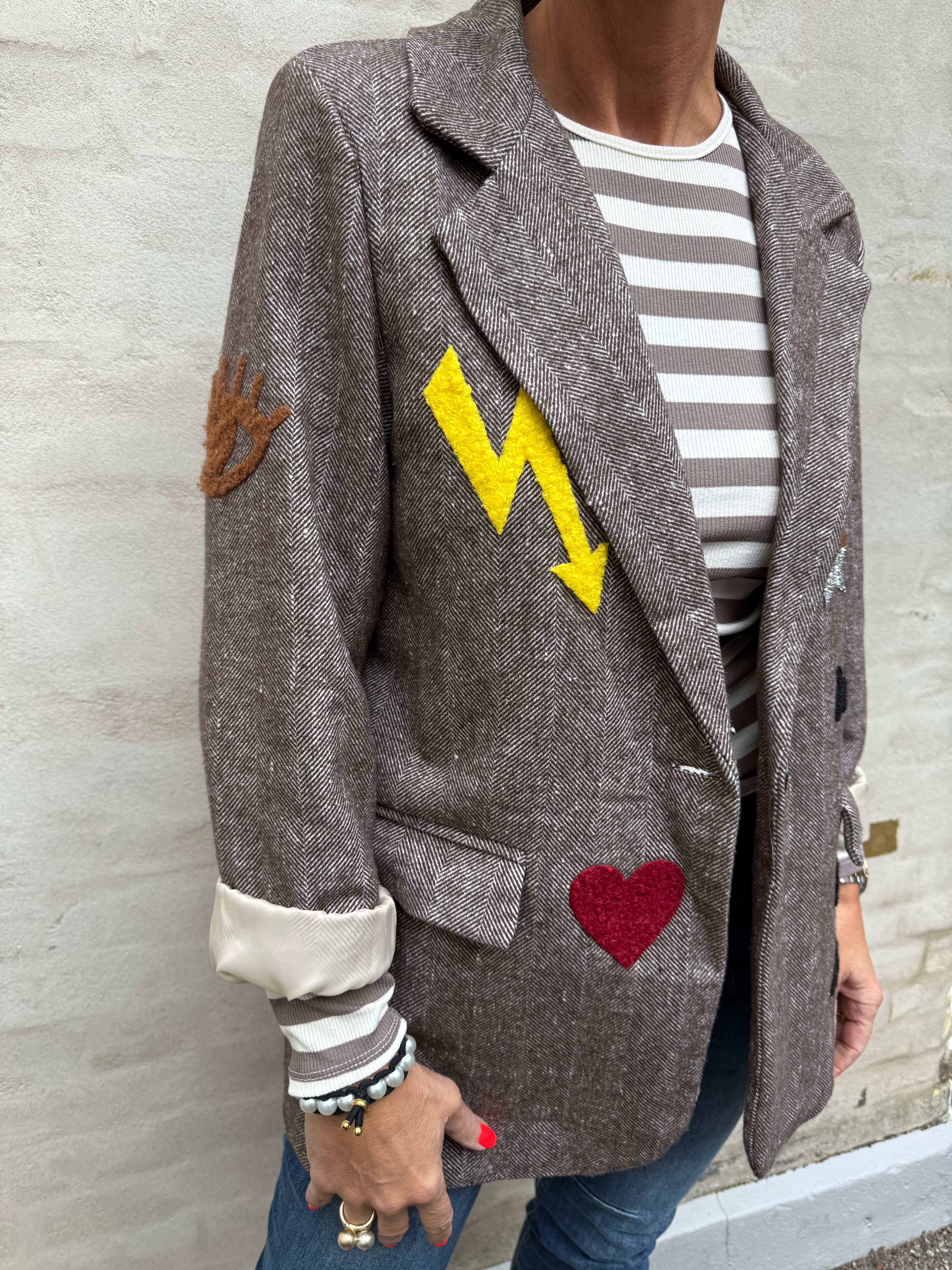 Happy Every Day Blazer - Dark Brown