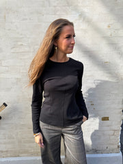 EVA L/S TOP - Black