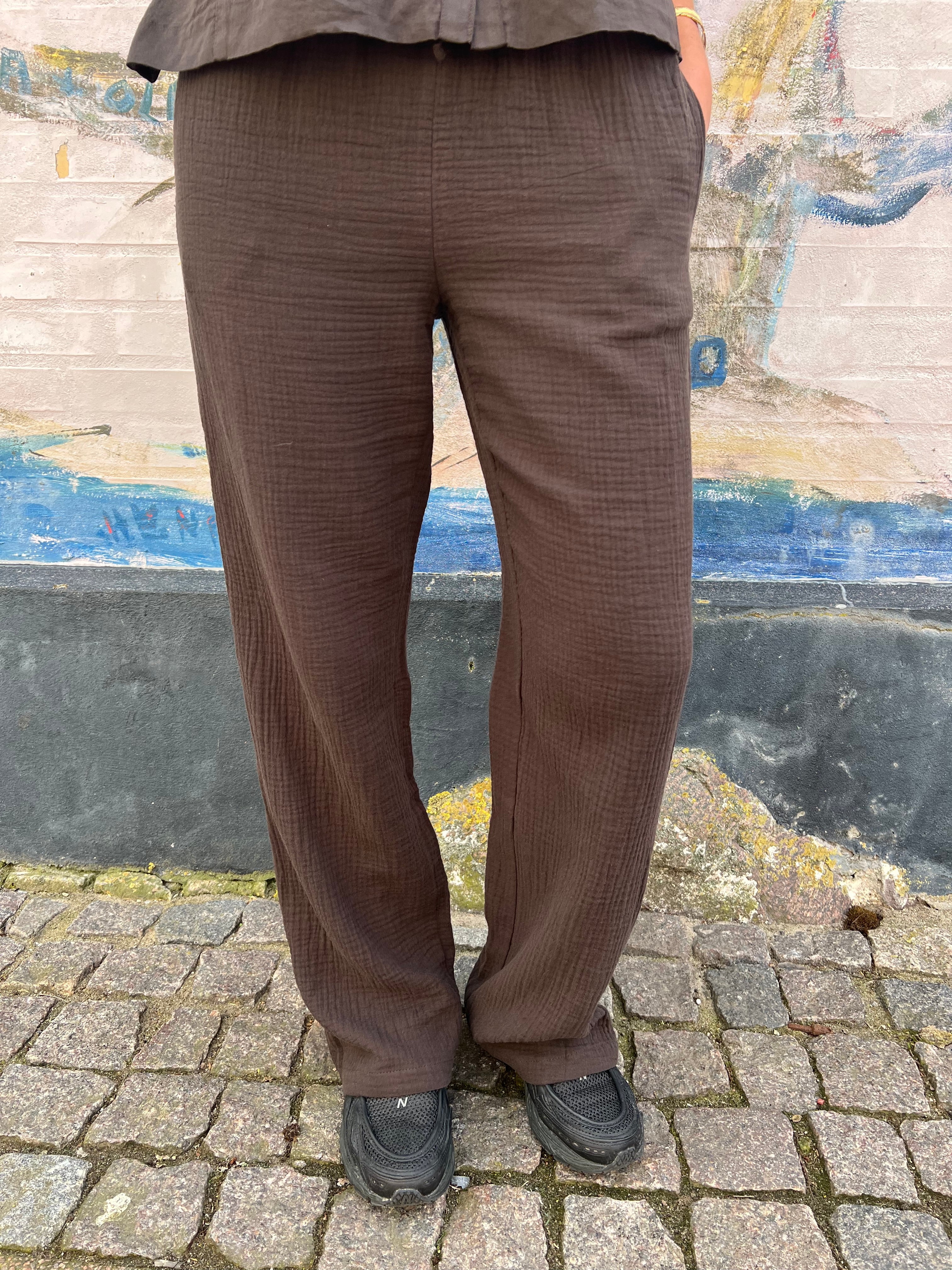 THEIS LIFE WIDE PANT - Chocolate Torte