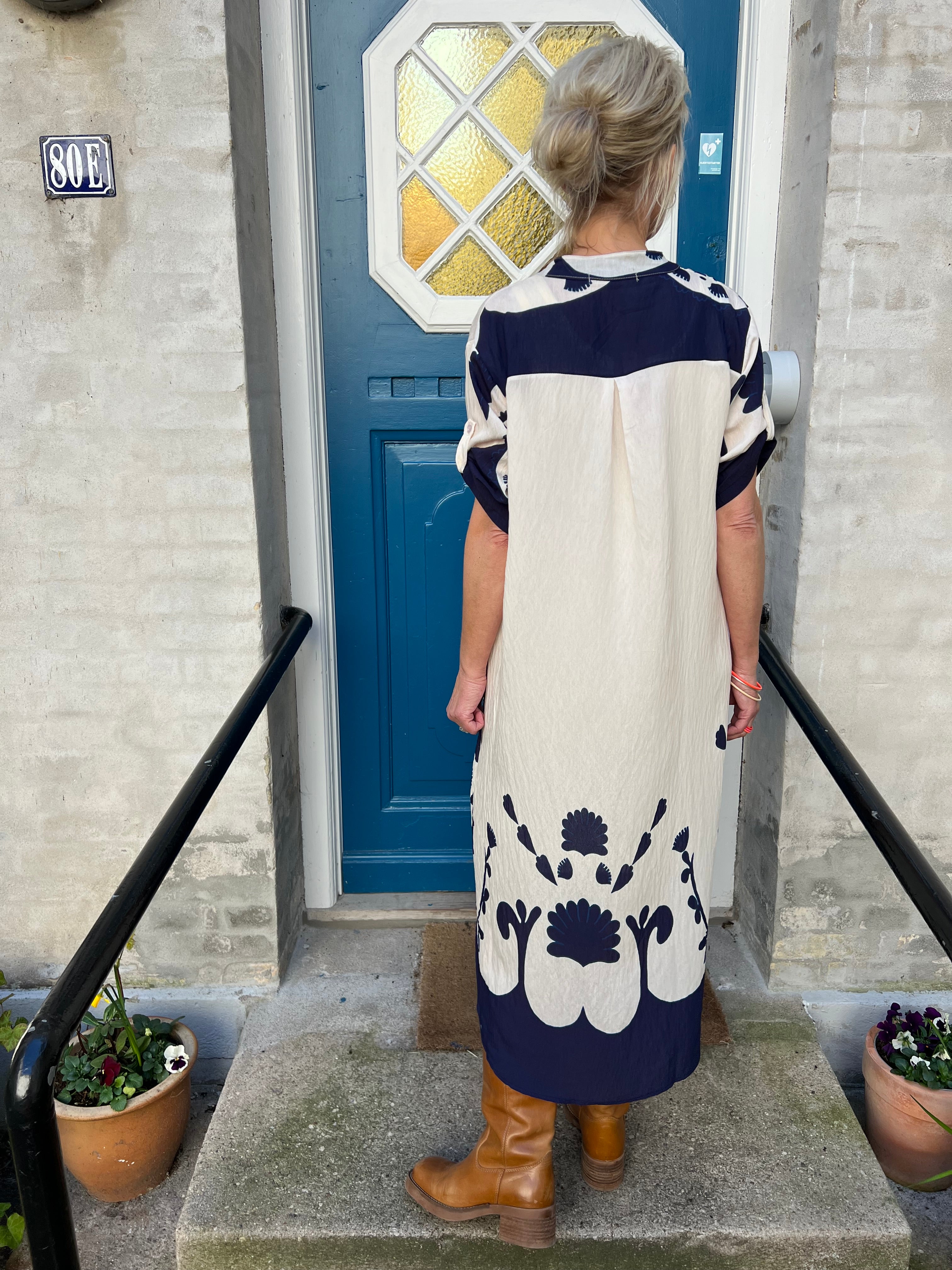 Helma dress blue