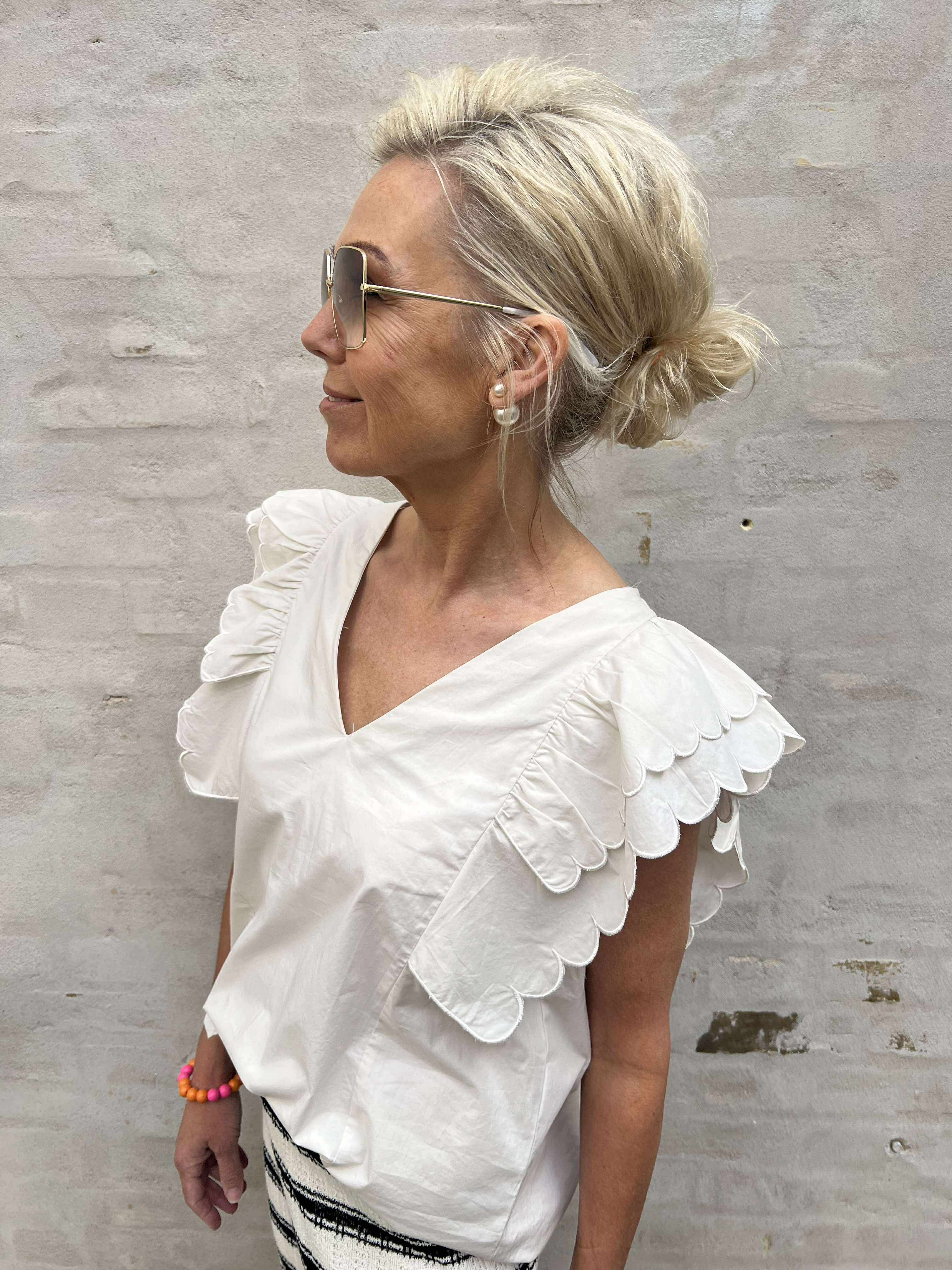 Hope Papaya nour s/s top white sand