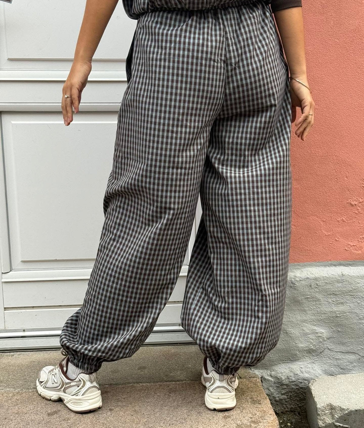 Linea Check Pants - Brown Check