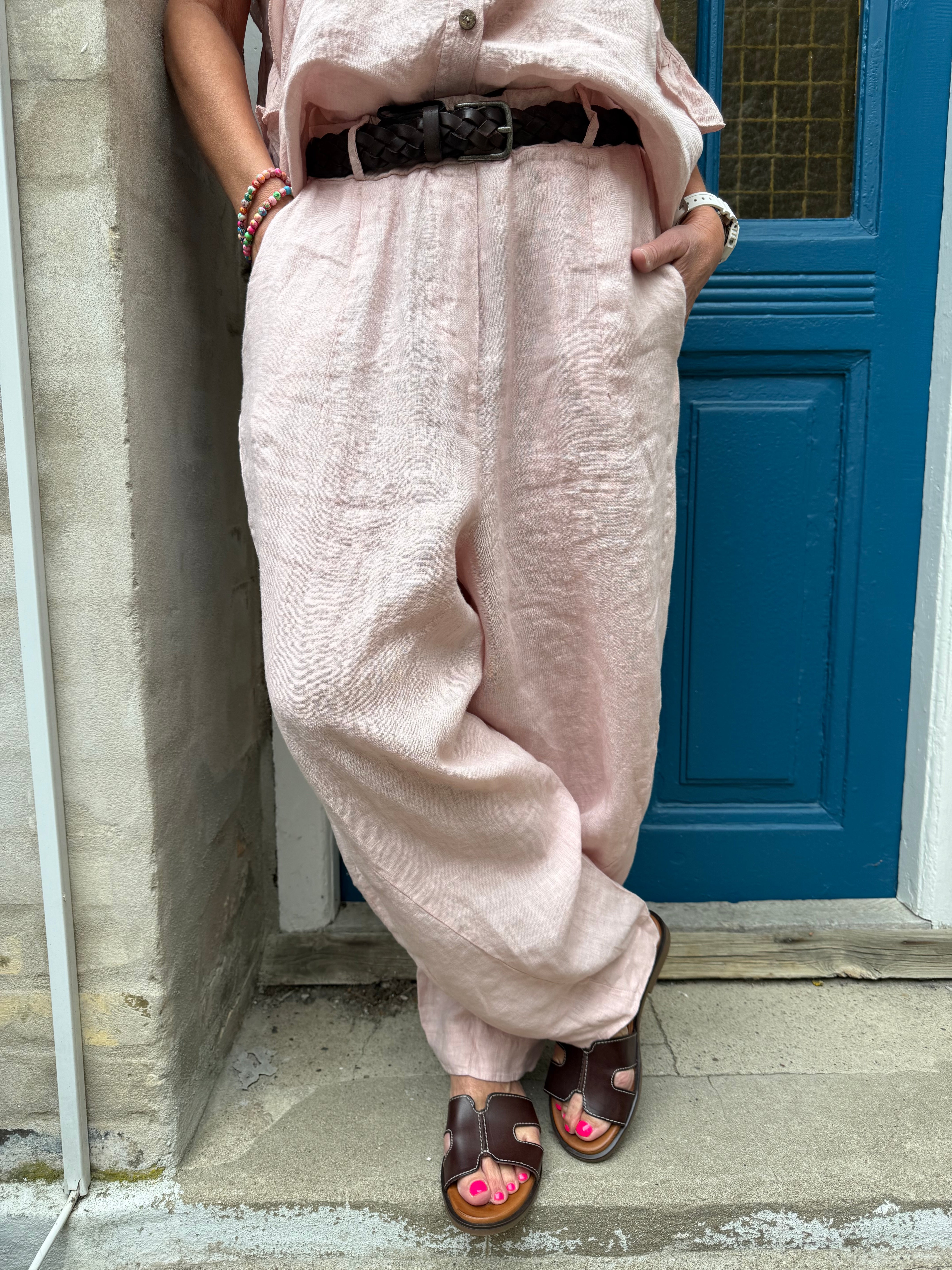 Evra Pants - Cipria