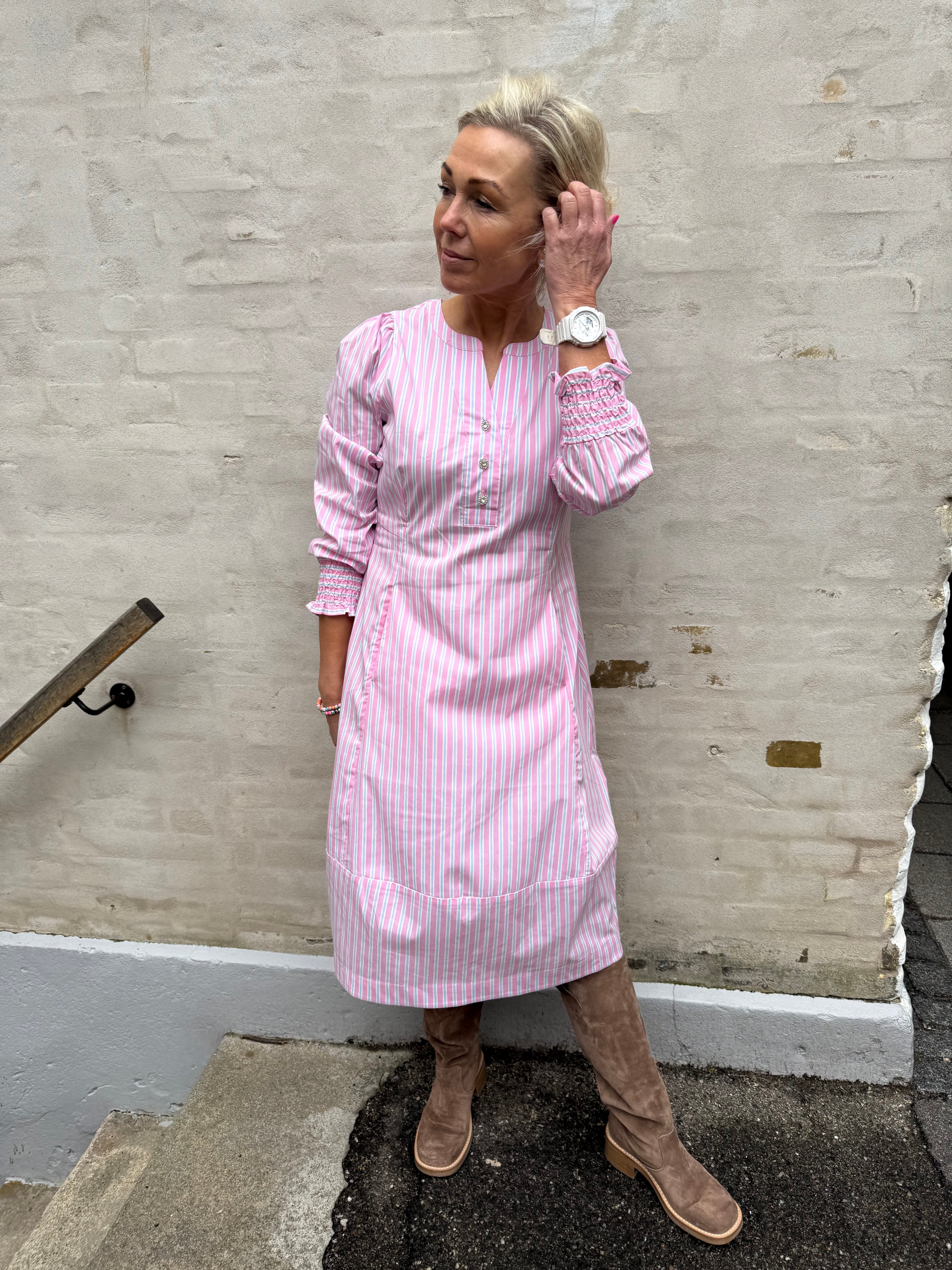 Art Dress - Pink Stripe