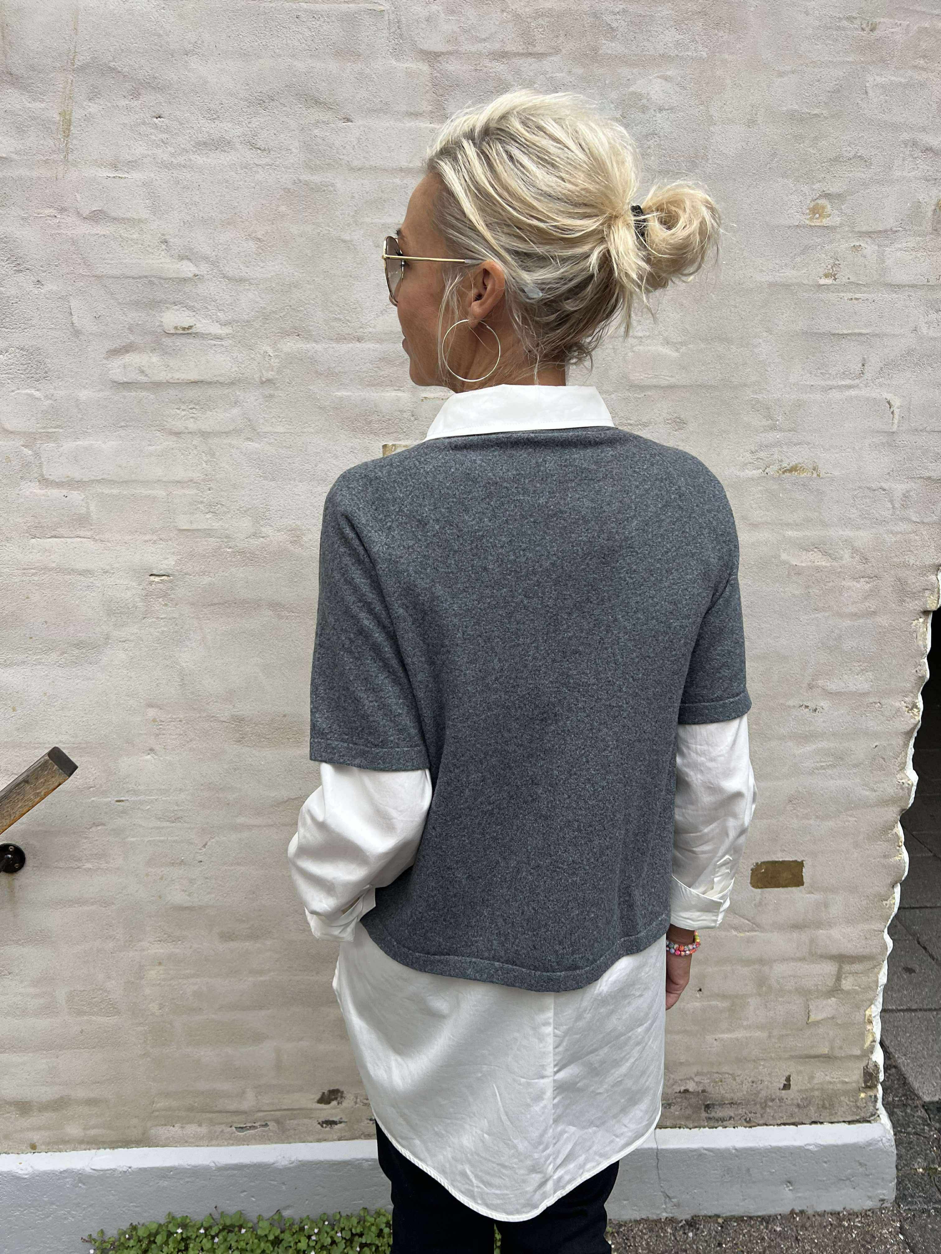 Bree Knit Cardigan - Dark Grey Melange