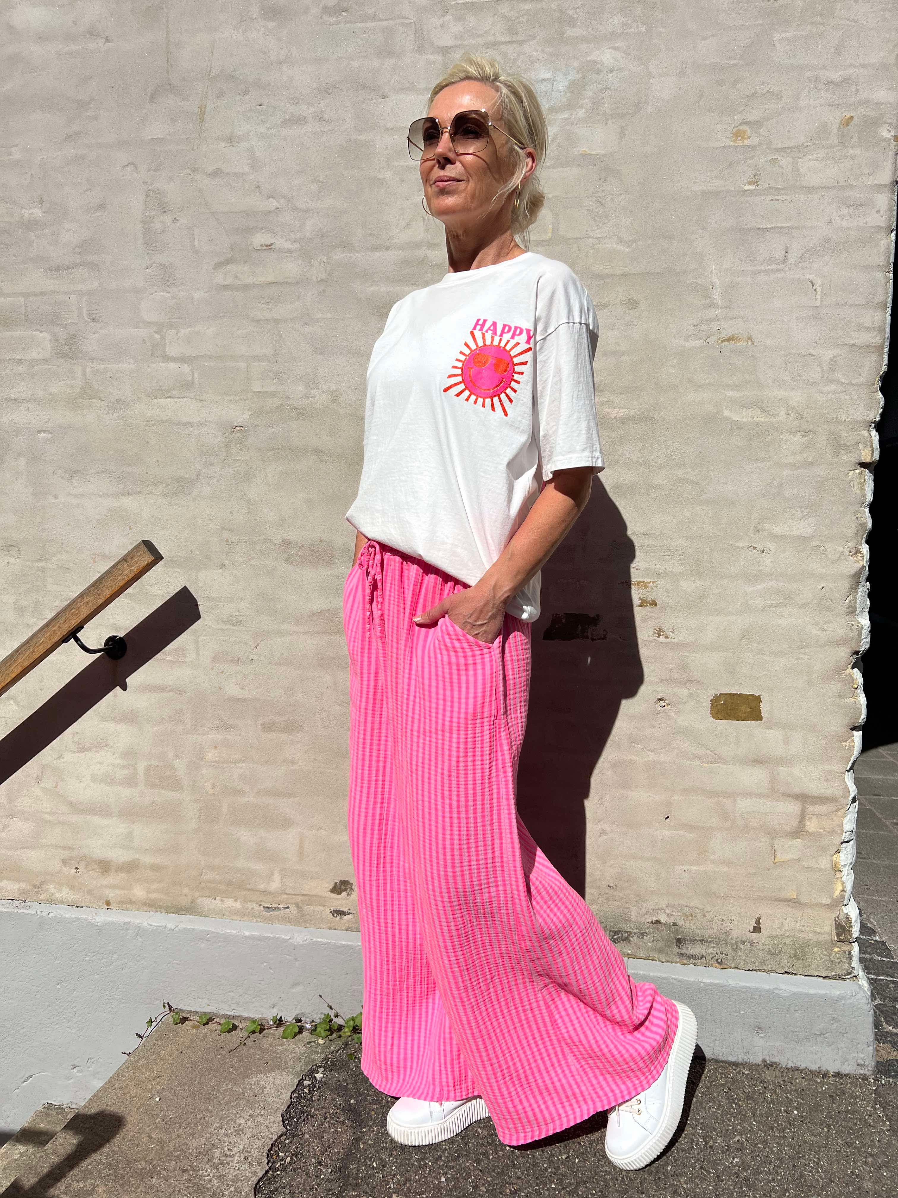 Diddy pant strib pink