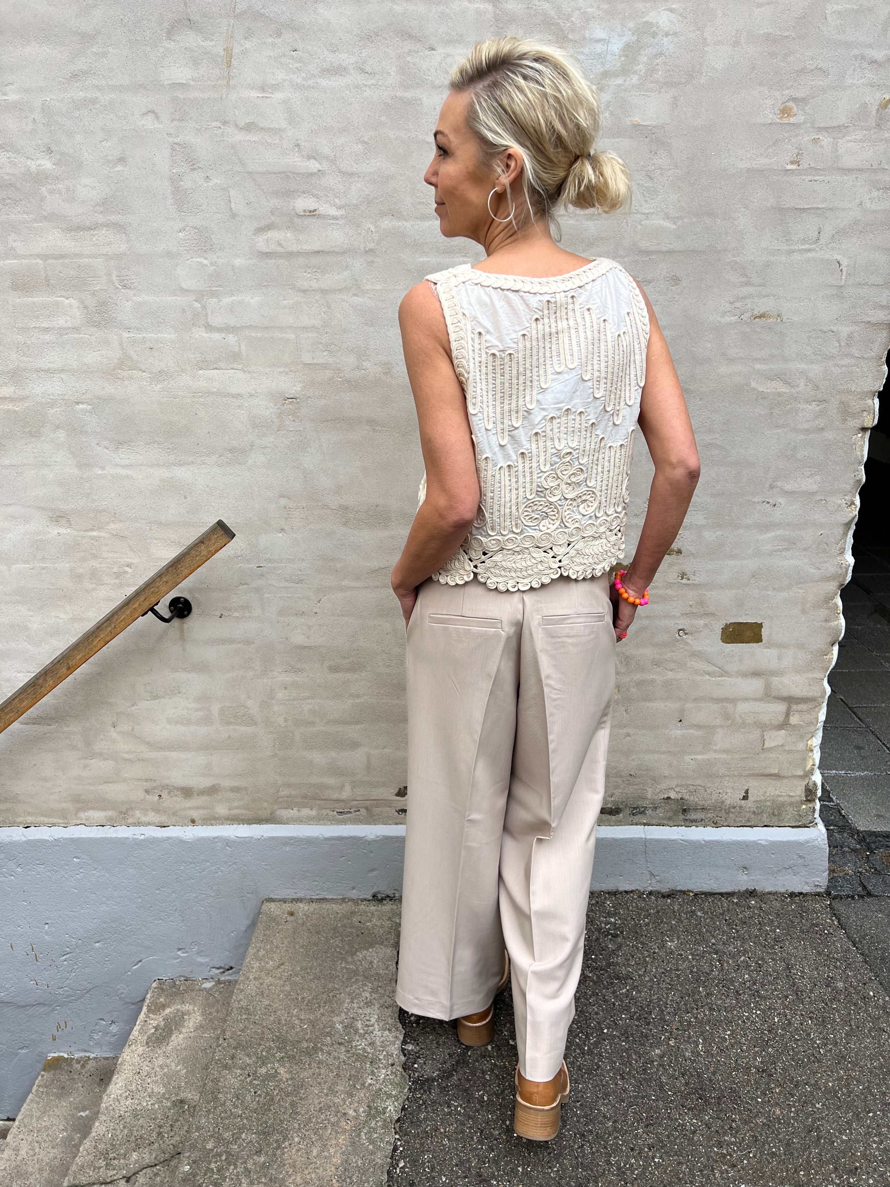 Prima knit top sandshell