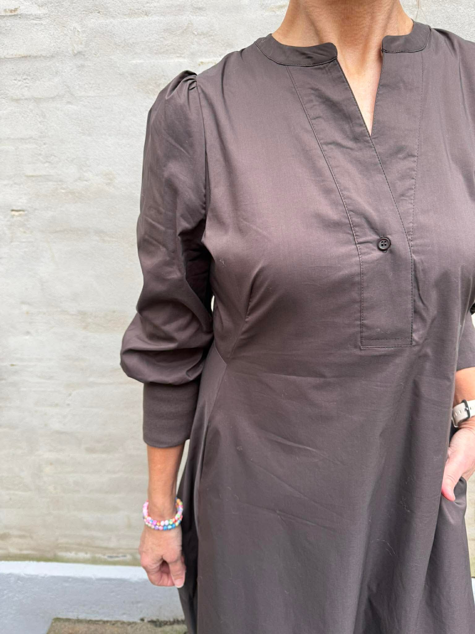 Antoinett 3/4 sleeve dress - Demitasse