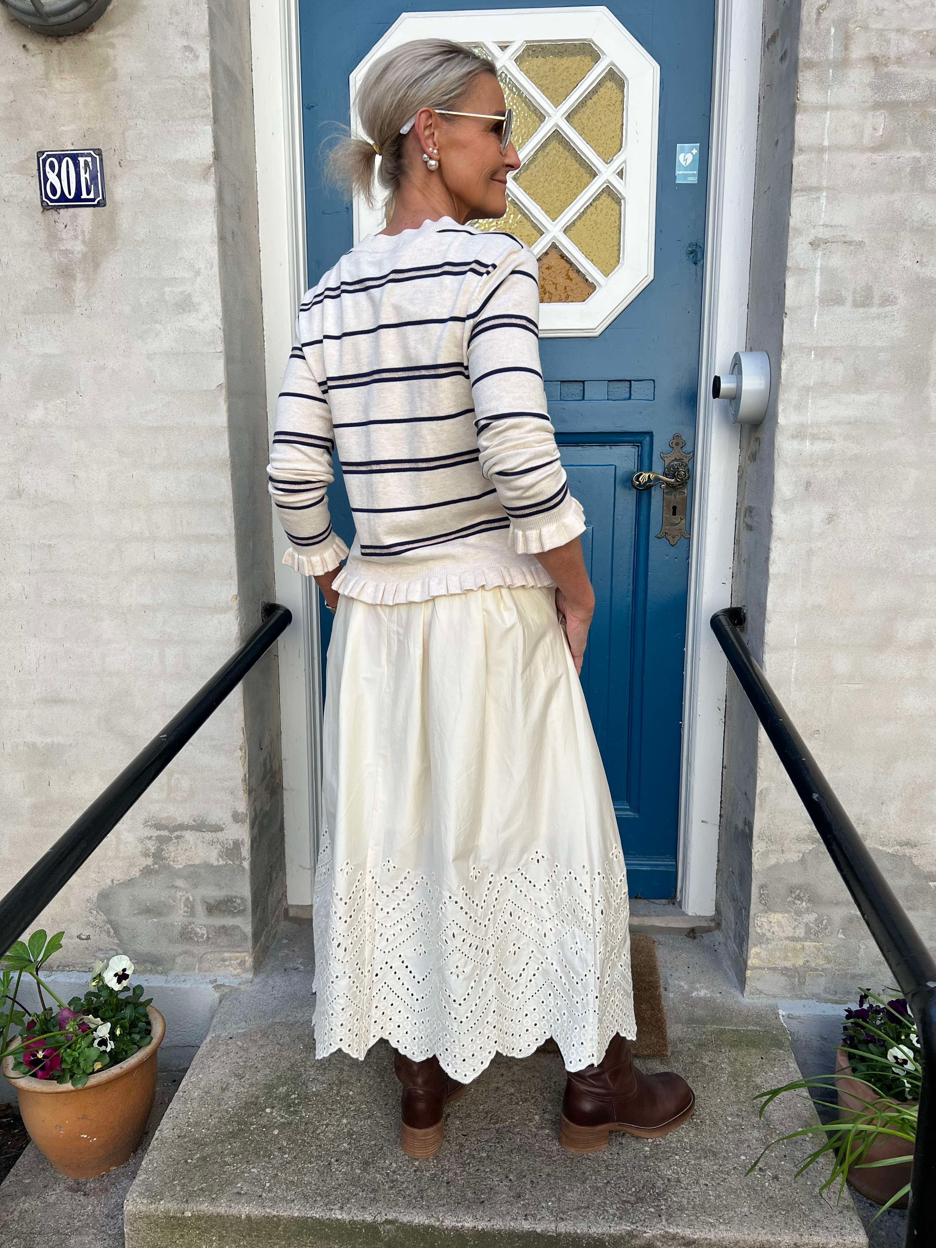 Poppy Anglaise Skirt Bone