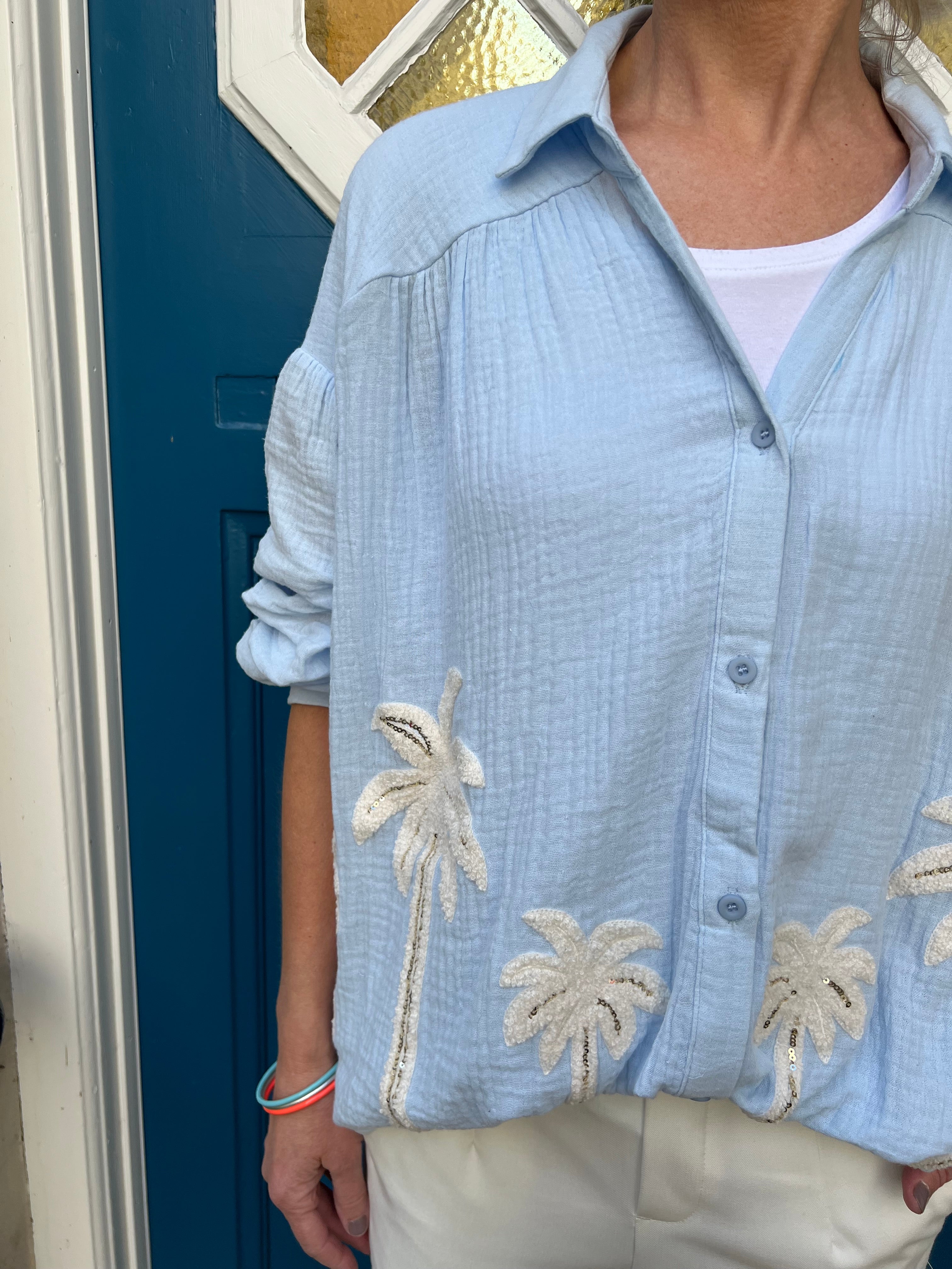 Musy palm shirt blue