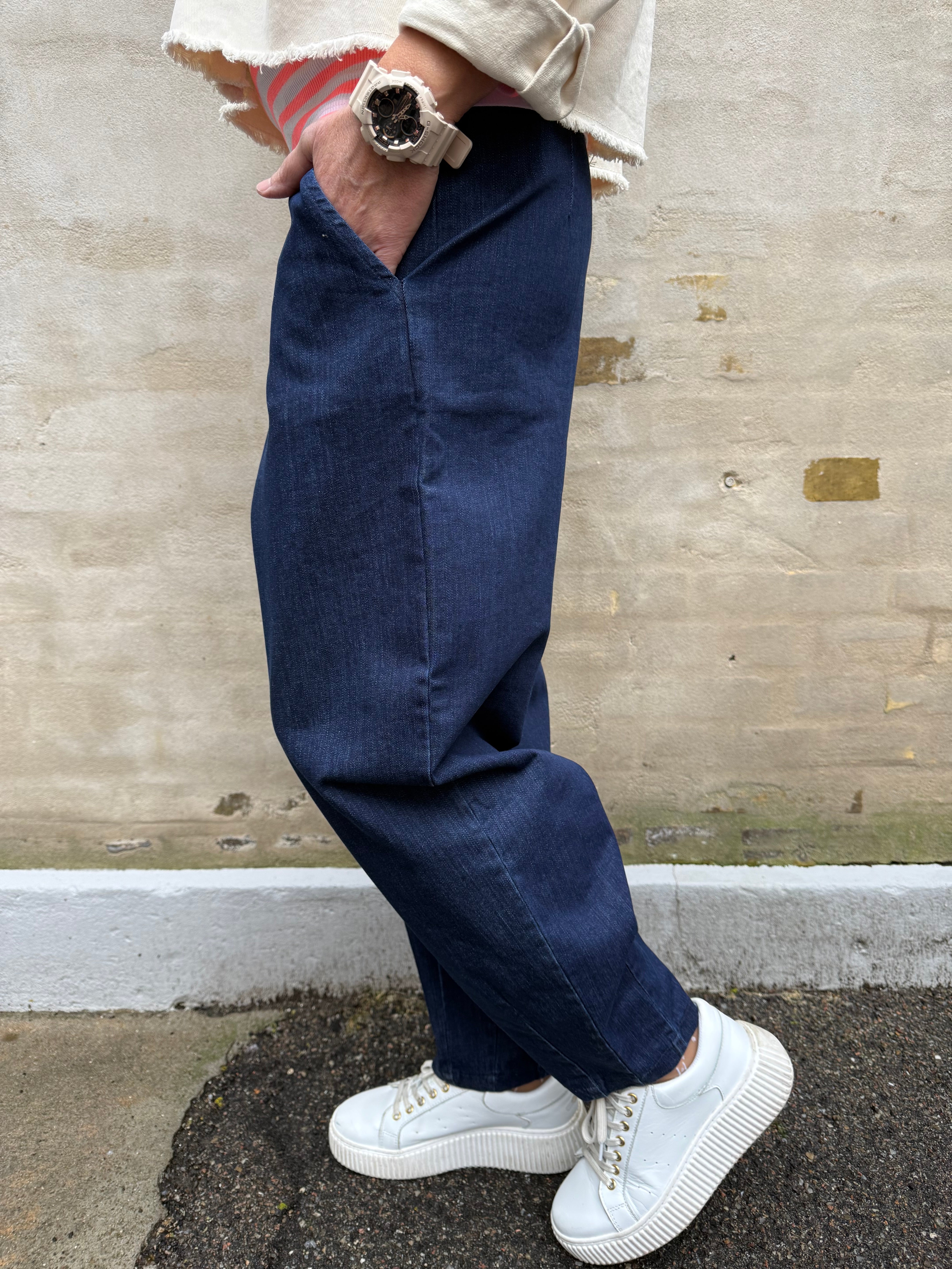 DENICE denim barrel pant - Denim