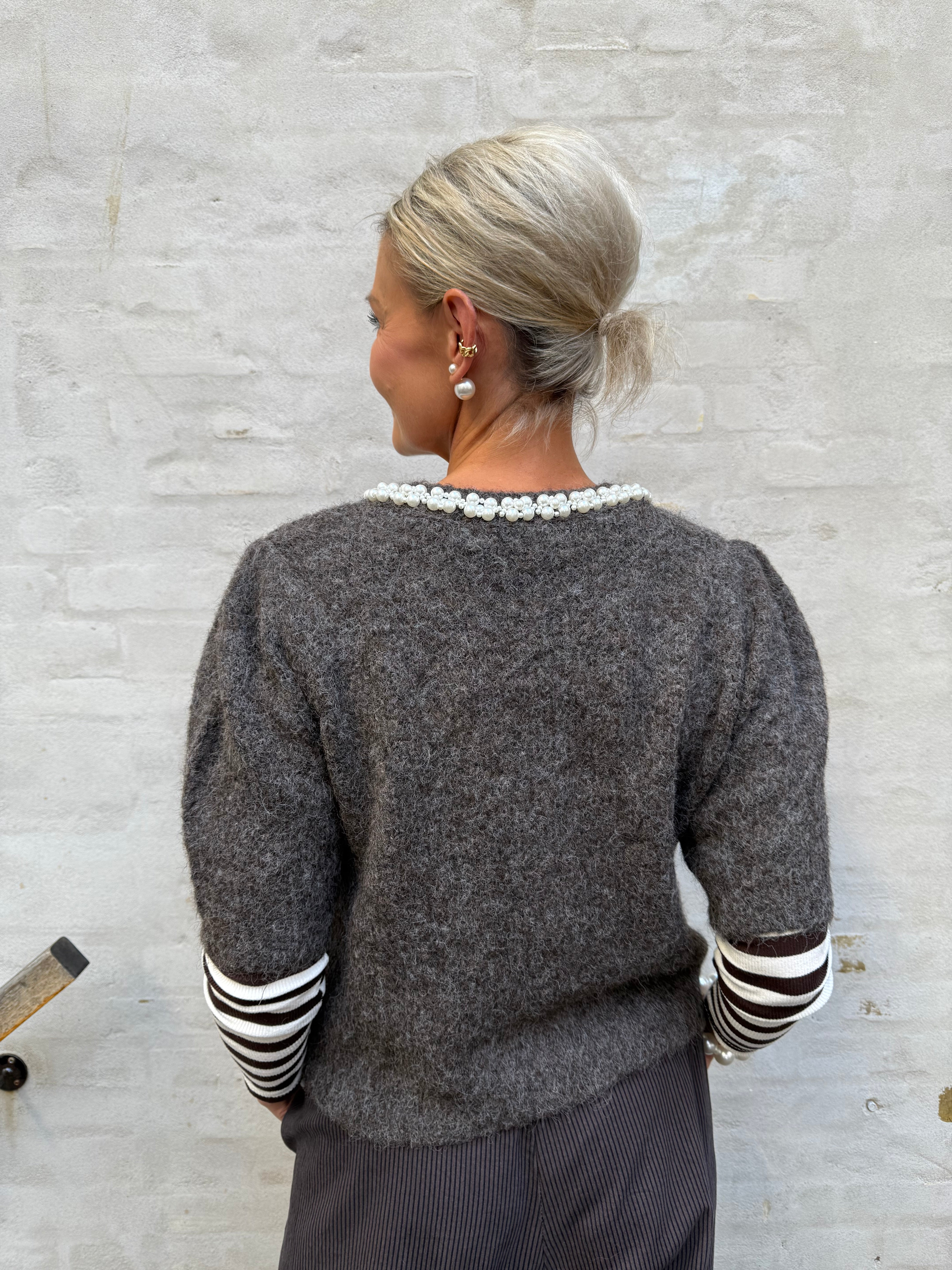 OCEAN JEWELLERY CARDIGAN - Chocolate Torte MELANGE AS SAMPLE