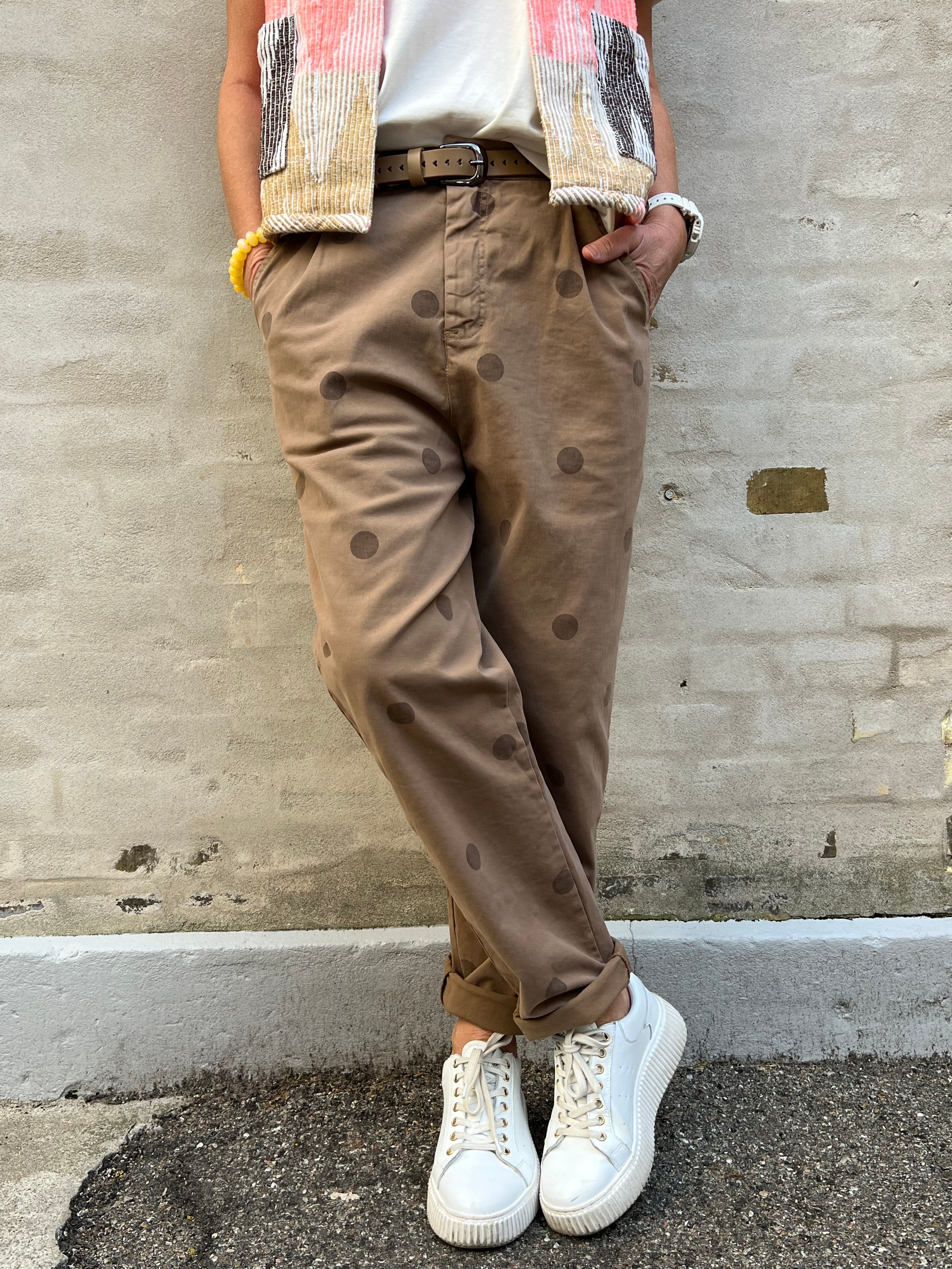 Dot Pants - Camel Dot