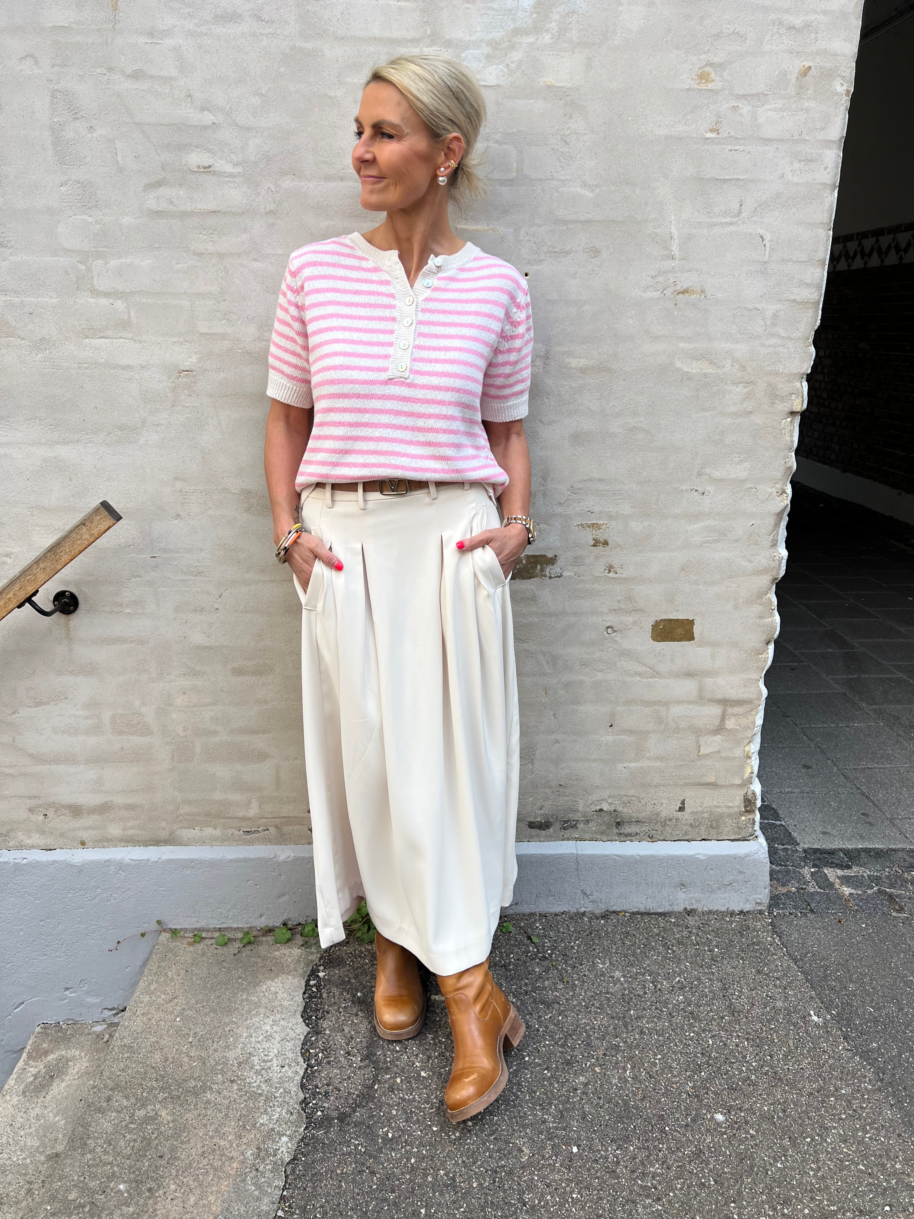 Anya pleat skirt bone