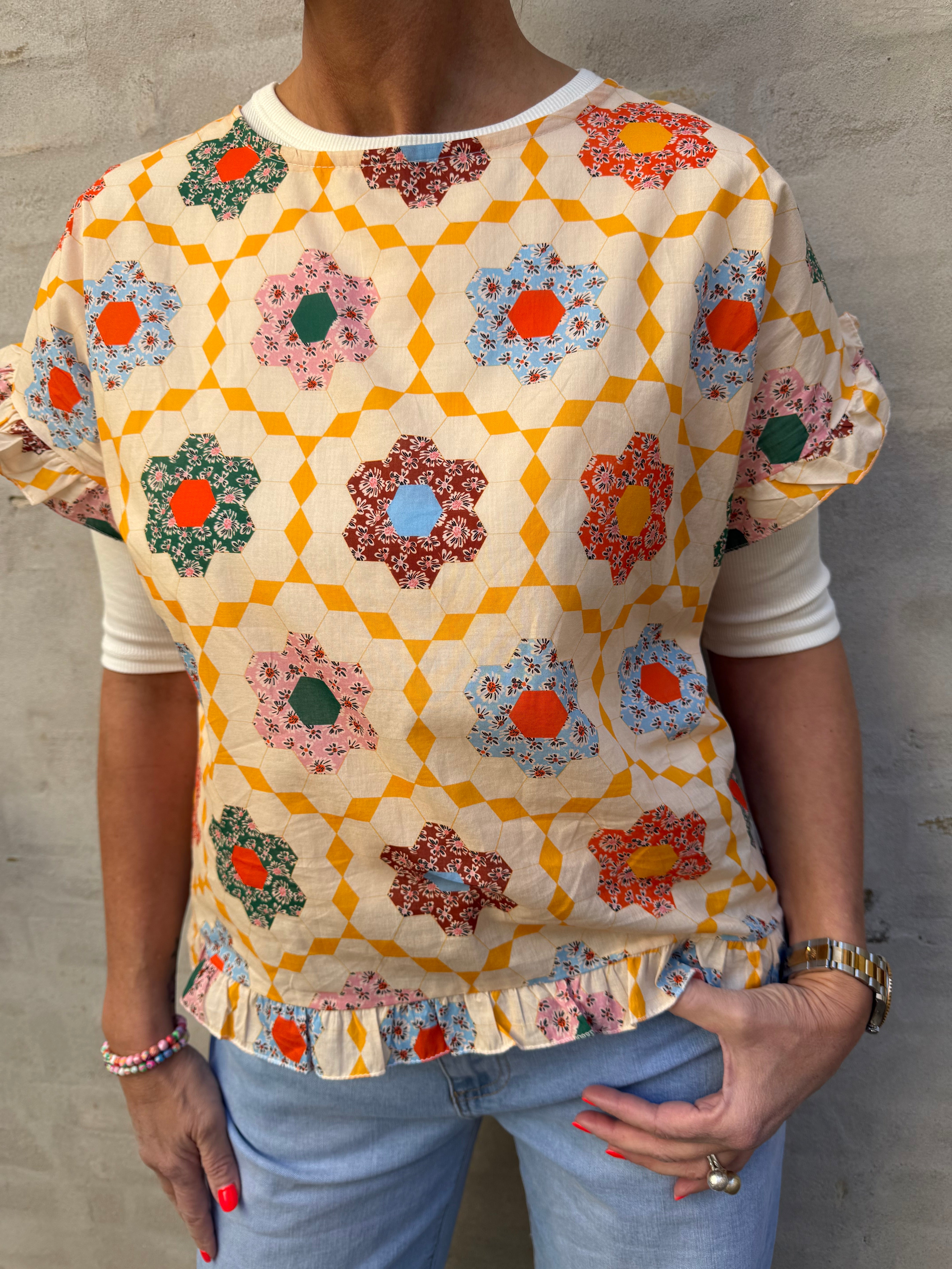 Kasimira Top - Stamperia Rosso