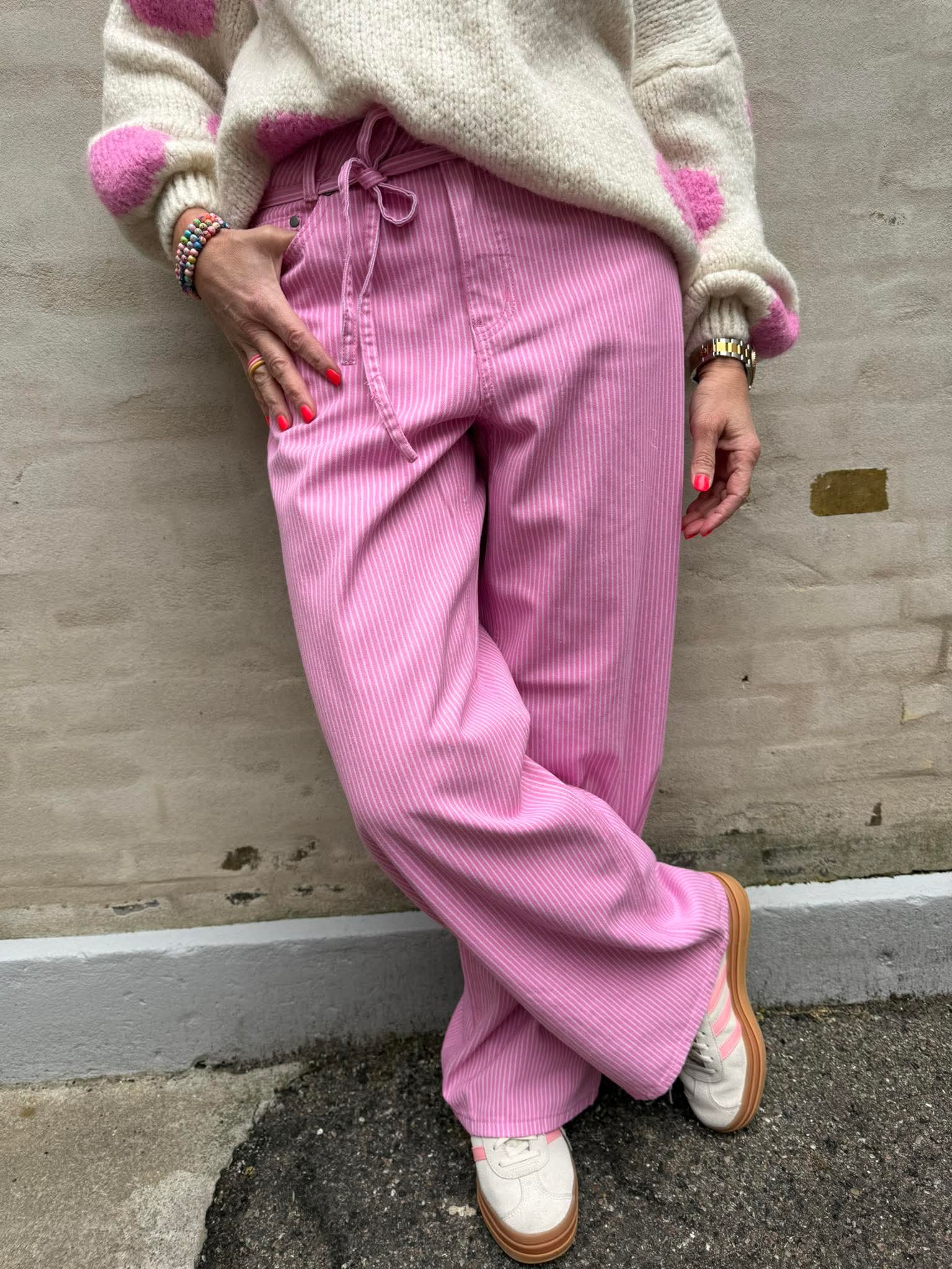 Ayna Pants - Pink Stripe