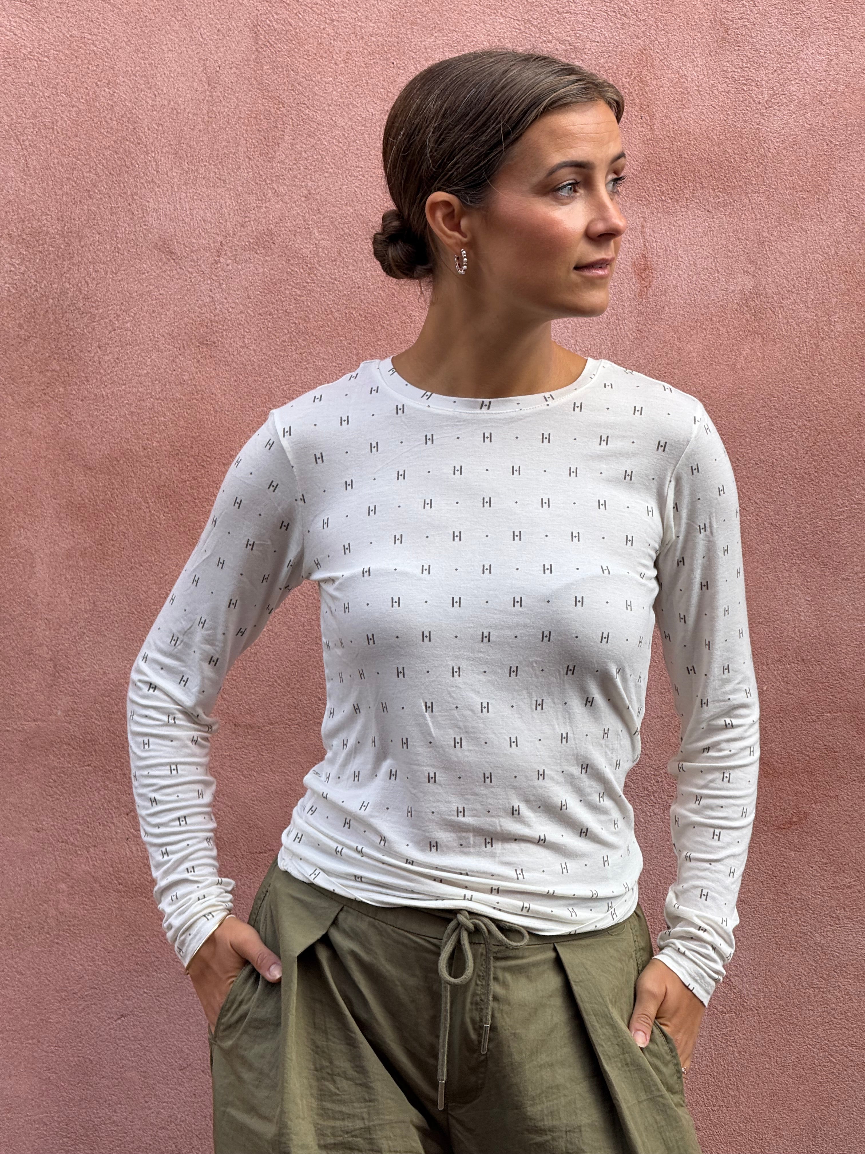 HTD tee l/s Cashmere Blend - White