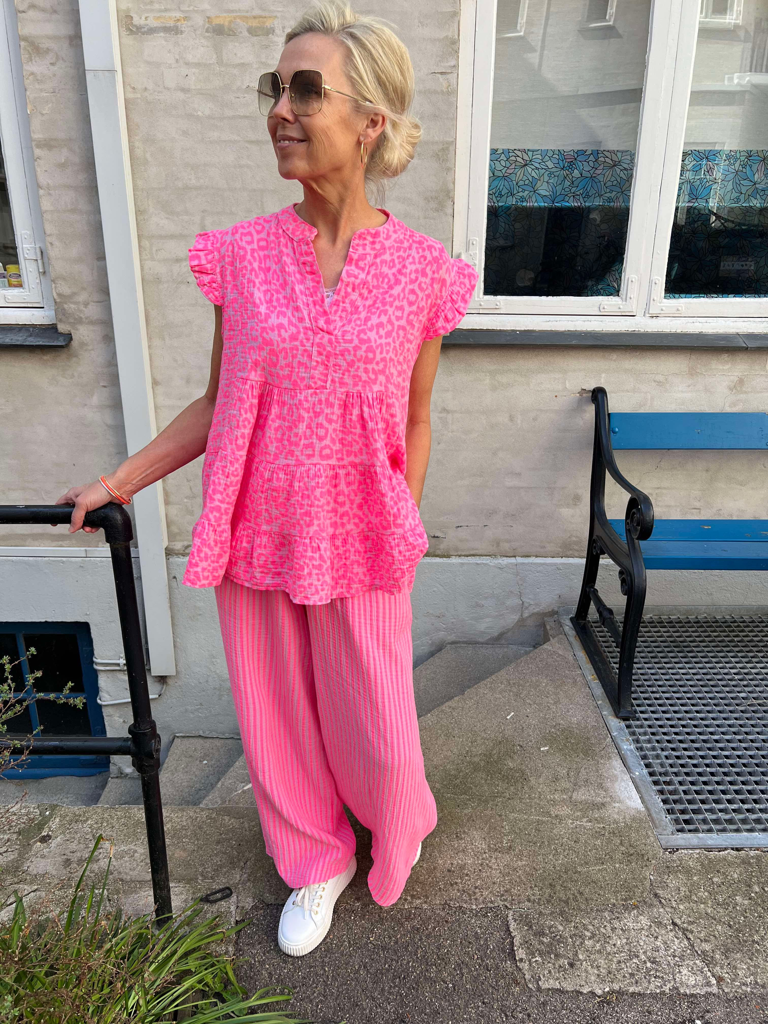 Diddy pant strib pink