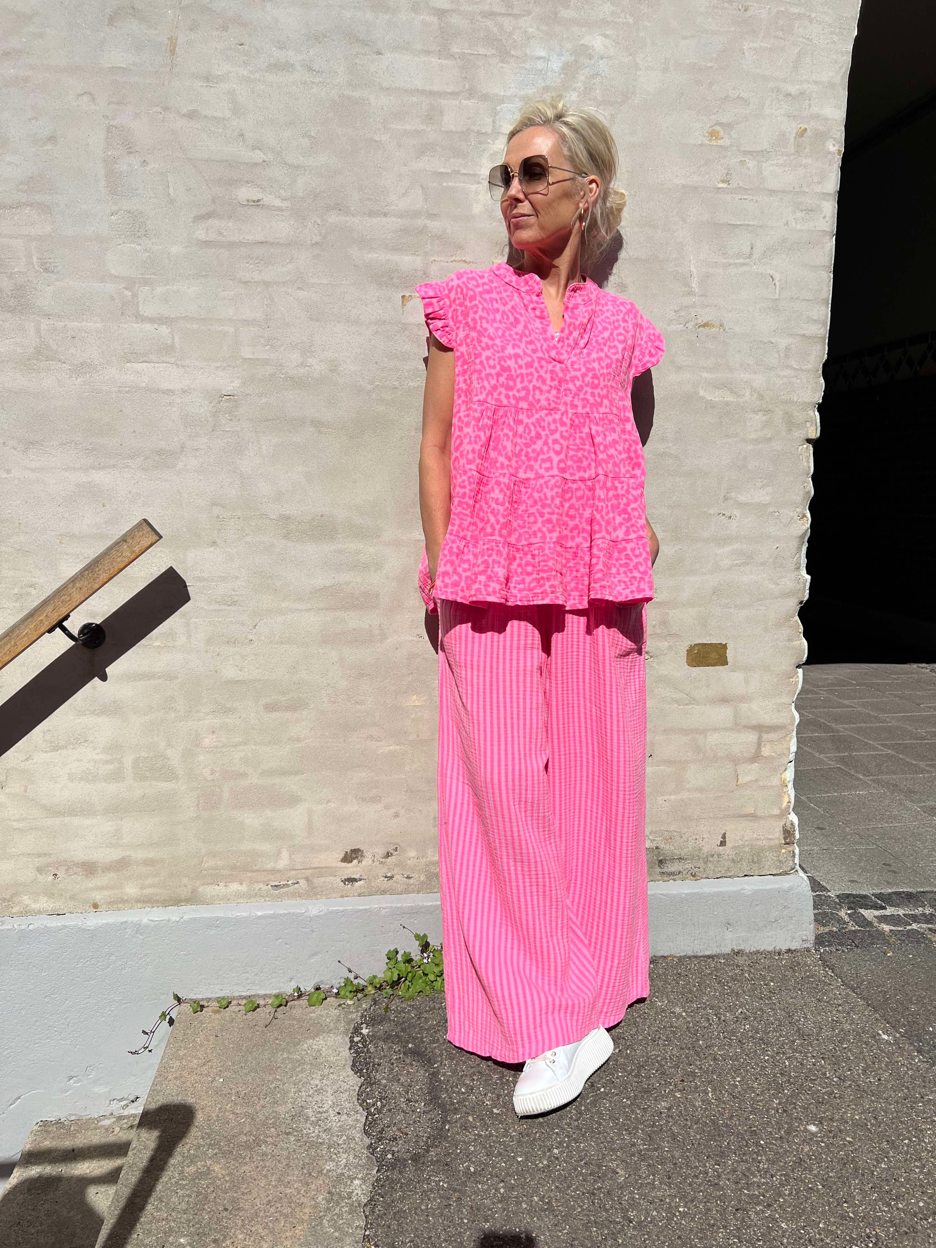 Diddy pant strib pink