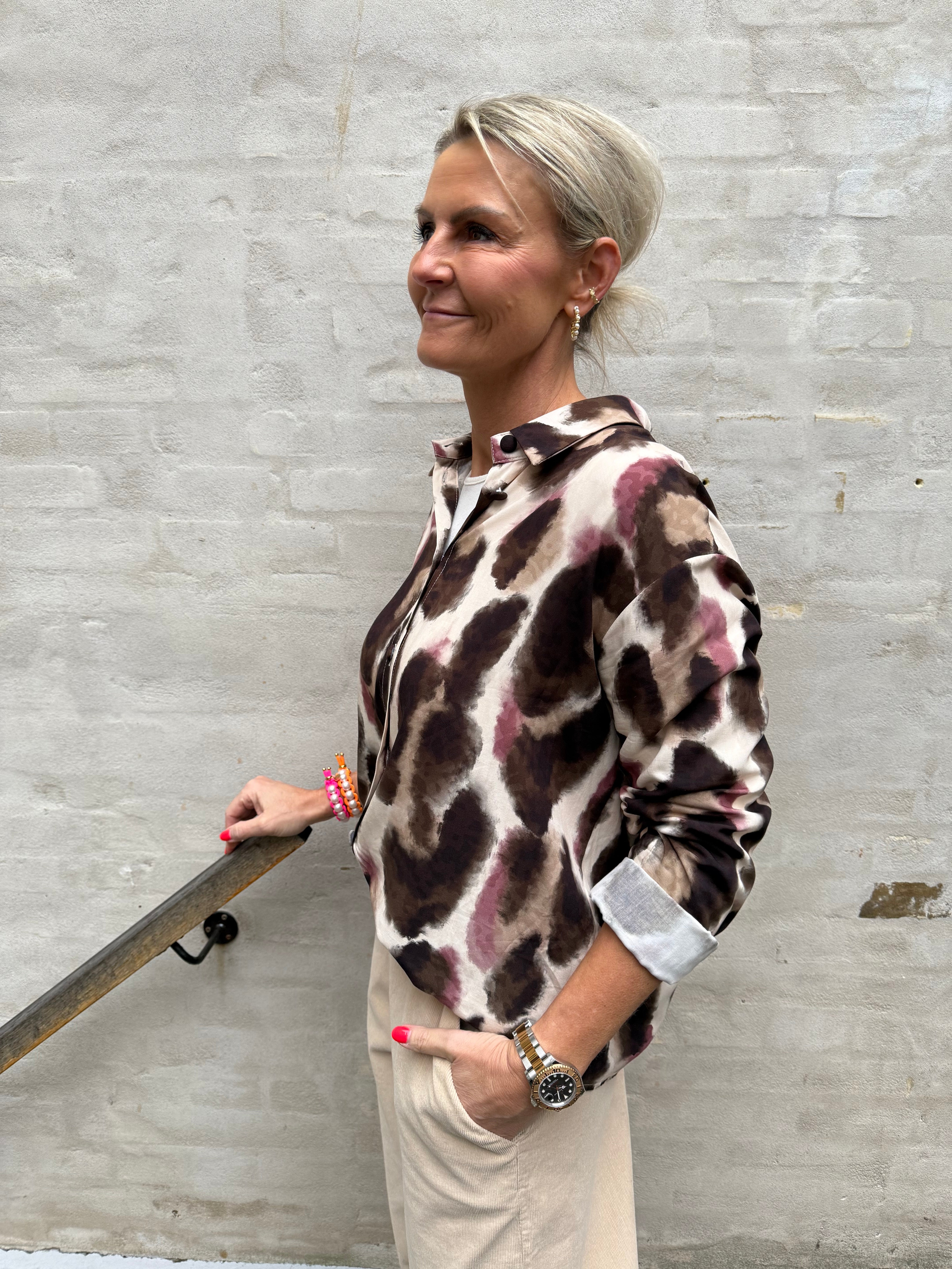 ELISA Shirt - Brown/Rose