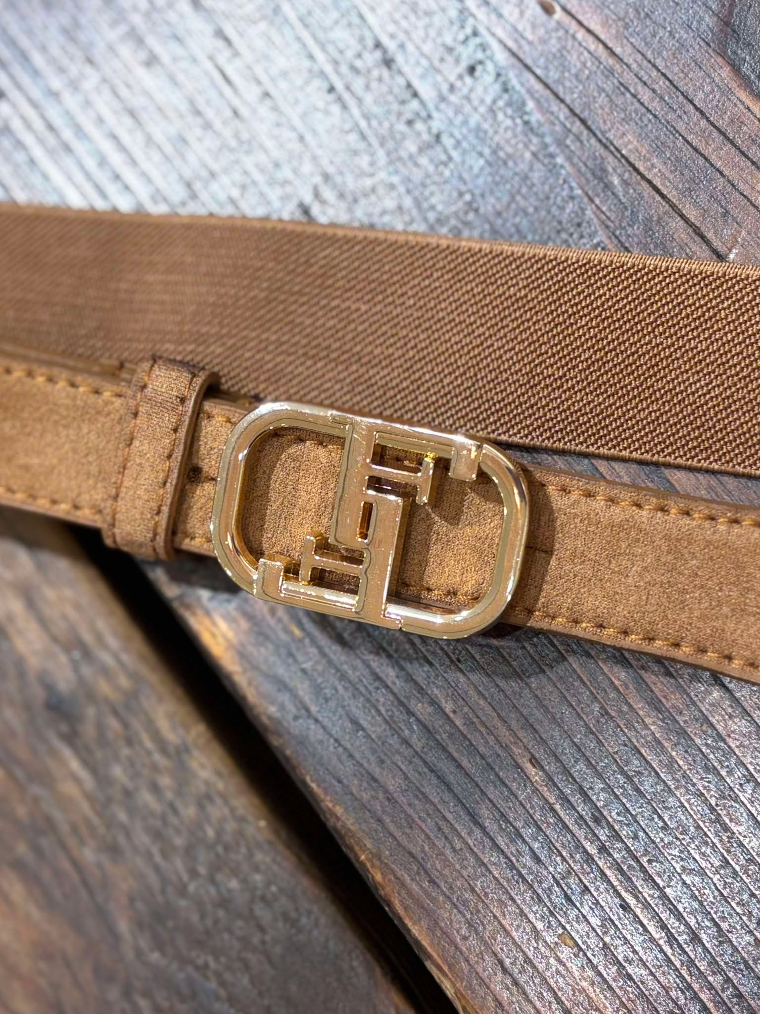Elastic Belt - Cognac