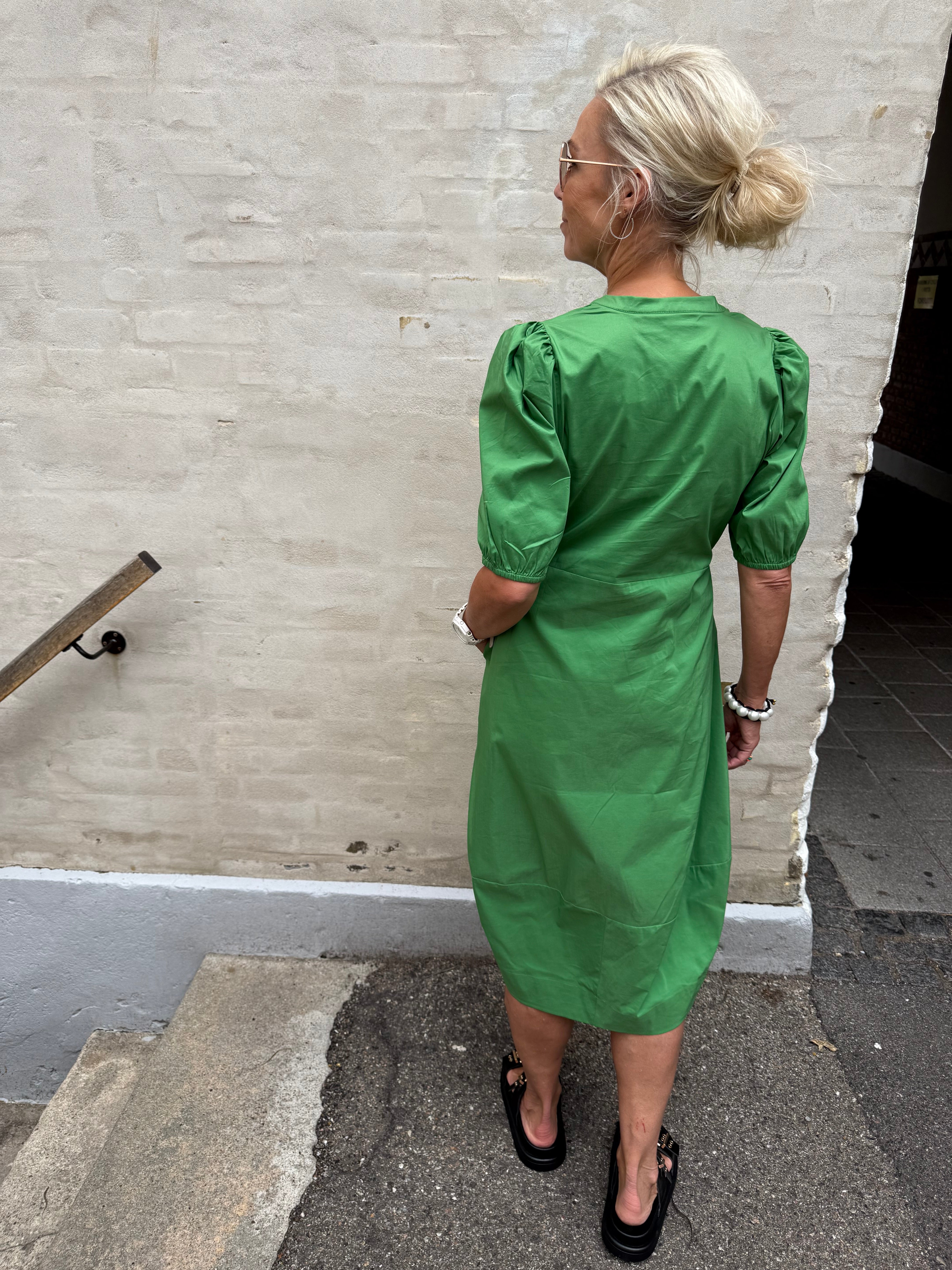 Antoinett SS Placket Dress - Mint Green