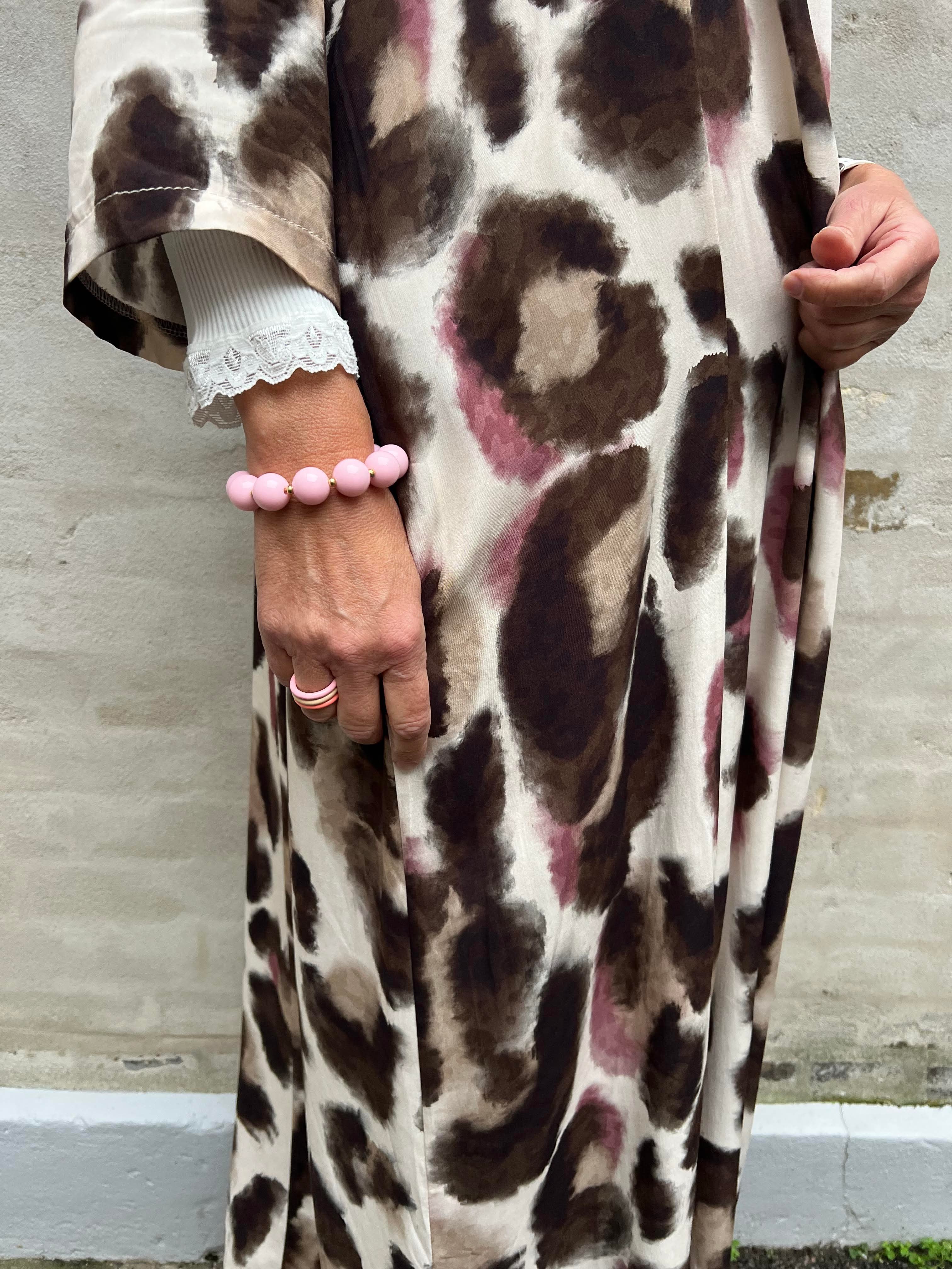 KENNA shirt dress - Brown Rose