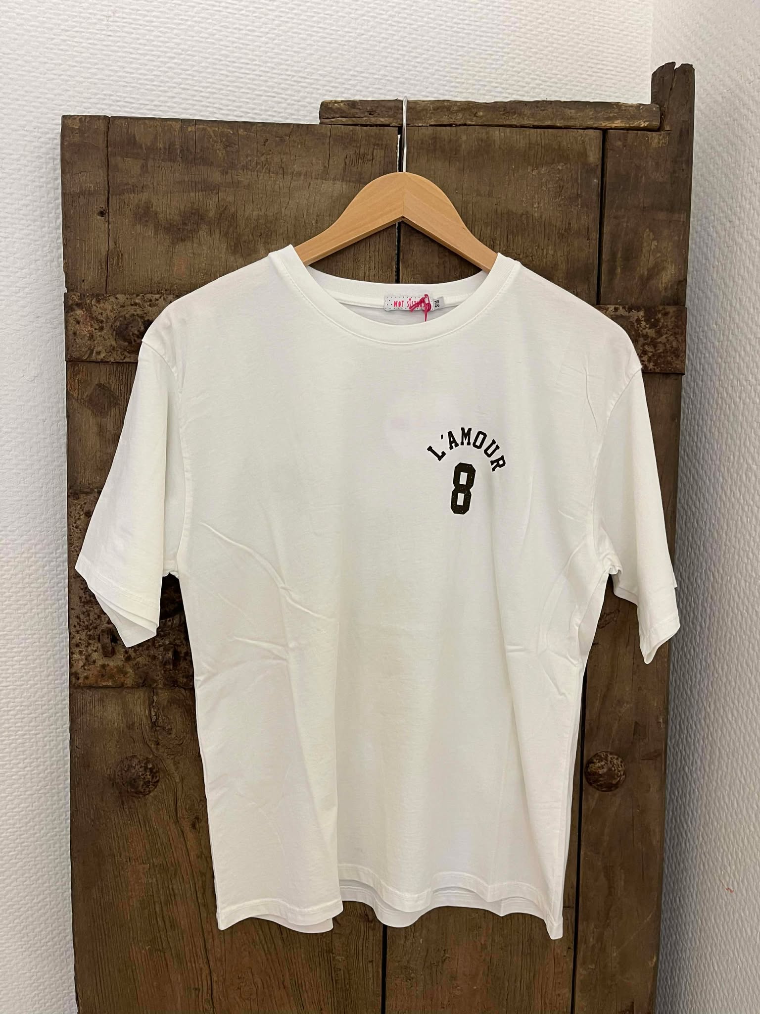 L´Amour Tee - White/Brown