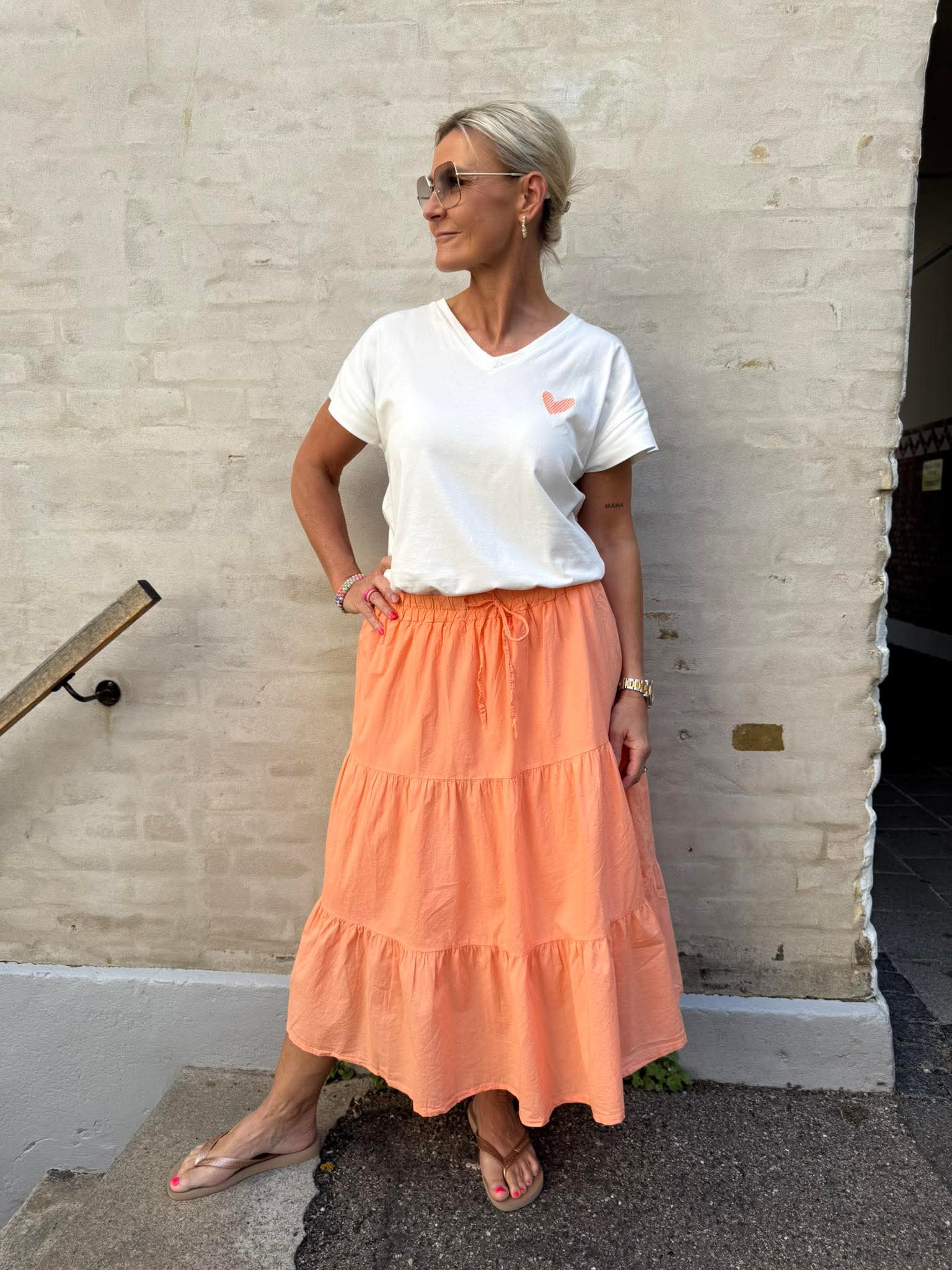 FÖRORDER-Summer Vibe Kjol - Orange