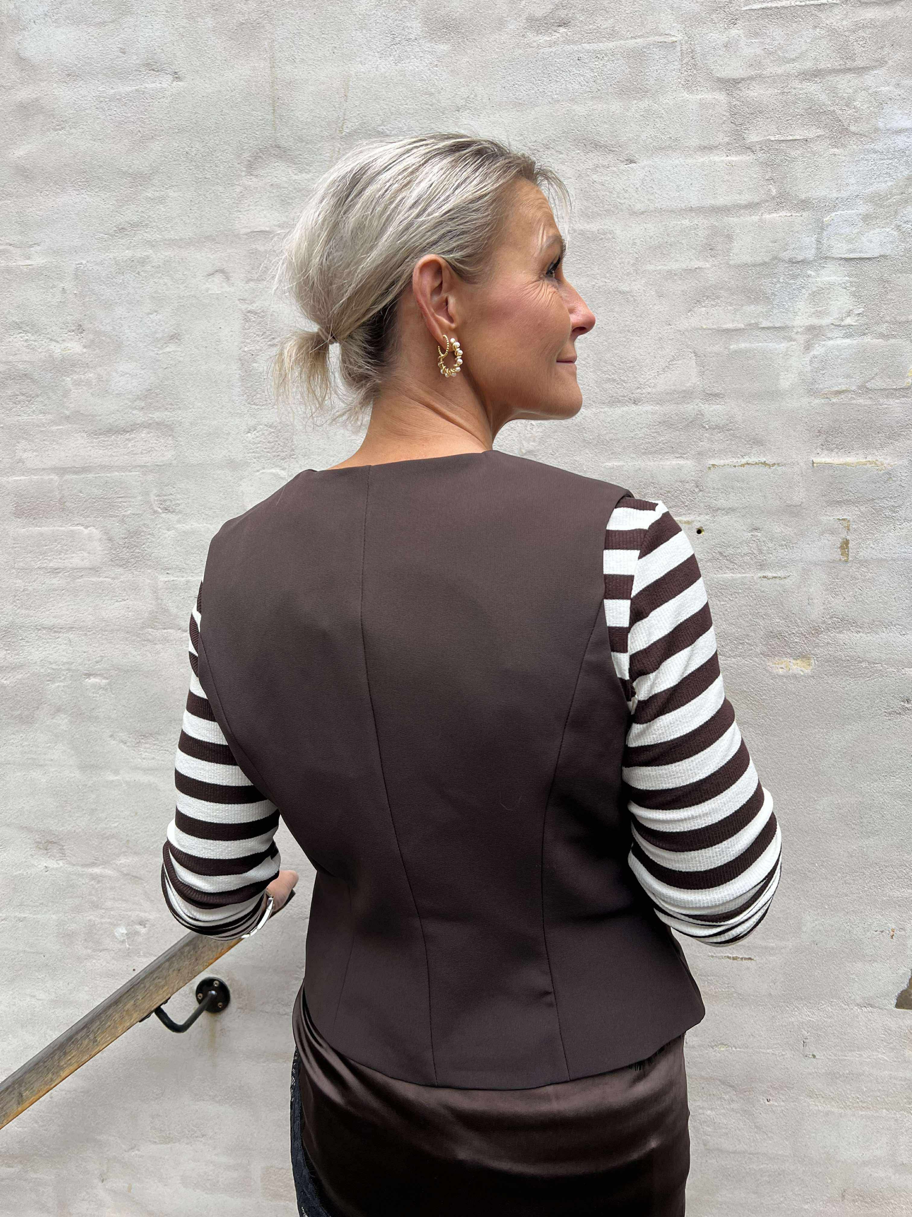 Vendetta Suit Waistcoat - Dark Brown