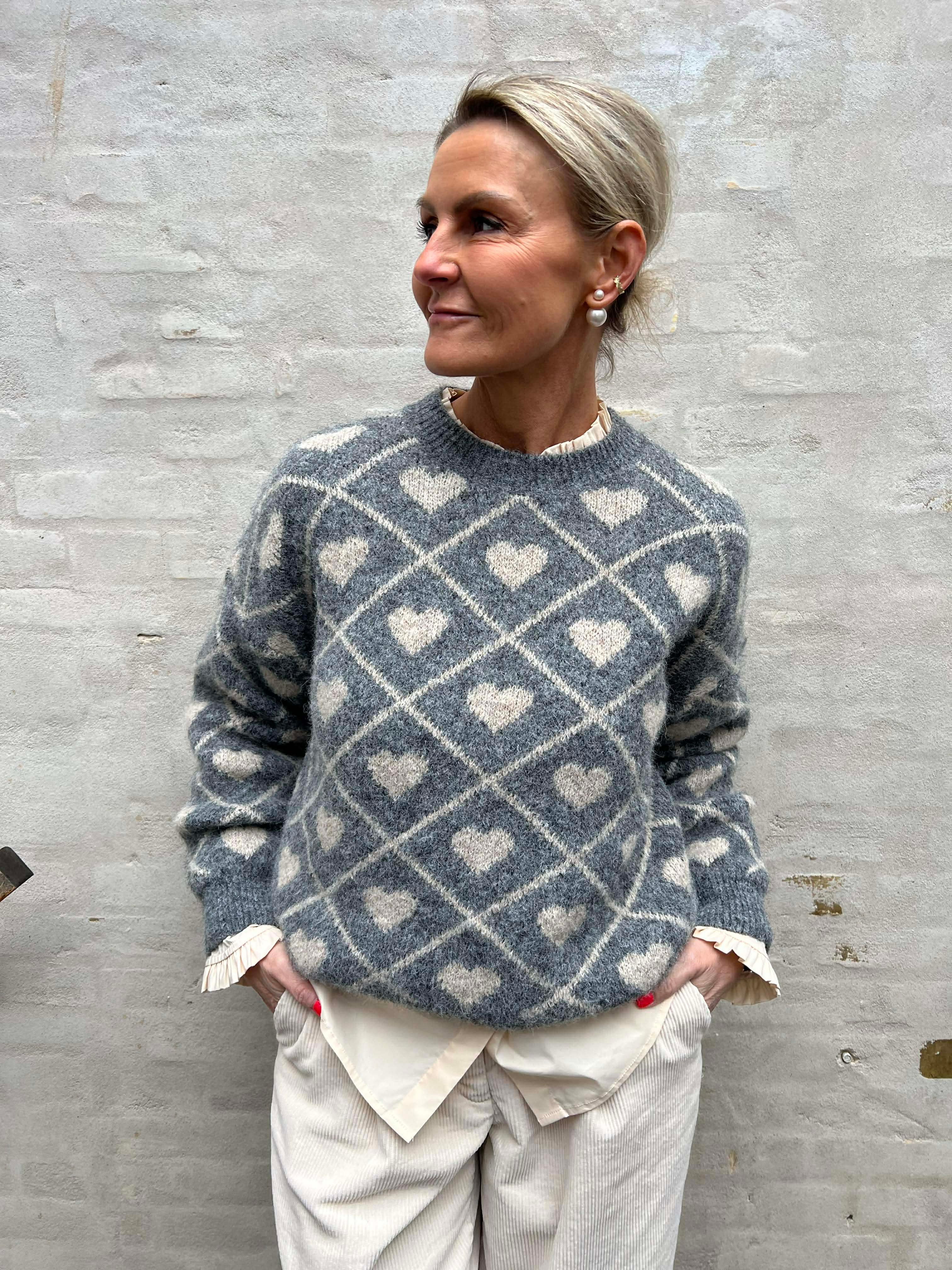 Feray Knit - Grigio/Beige