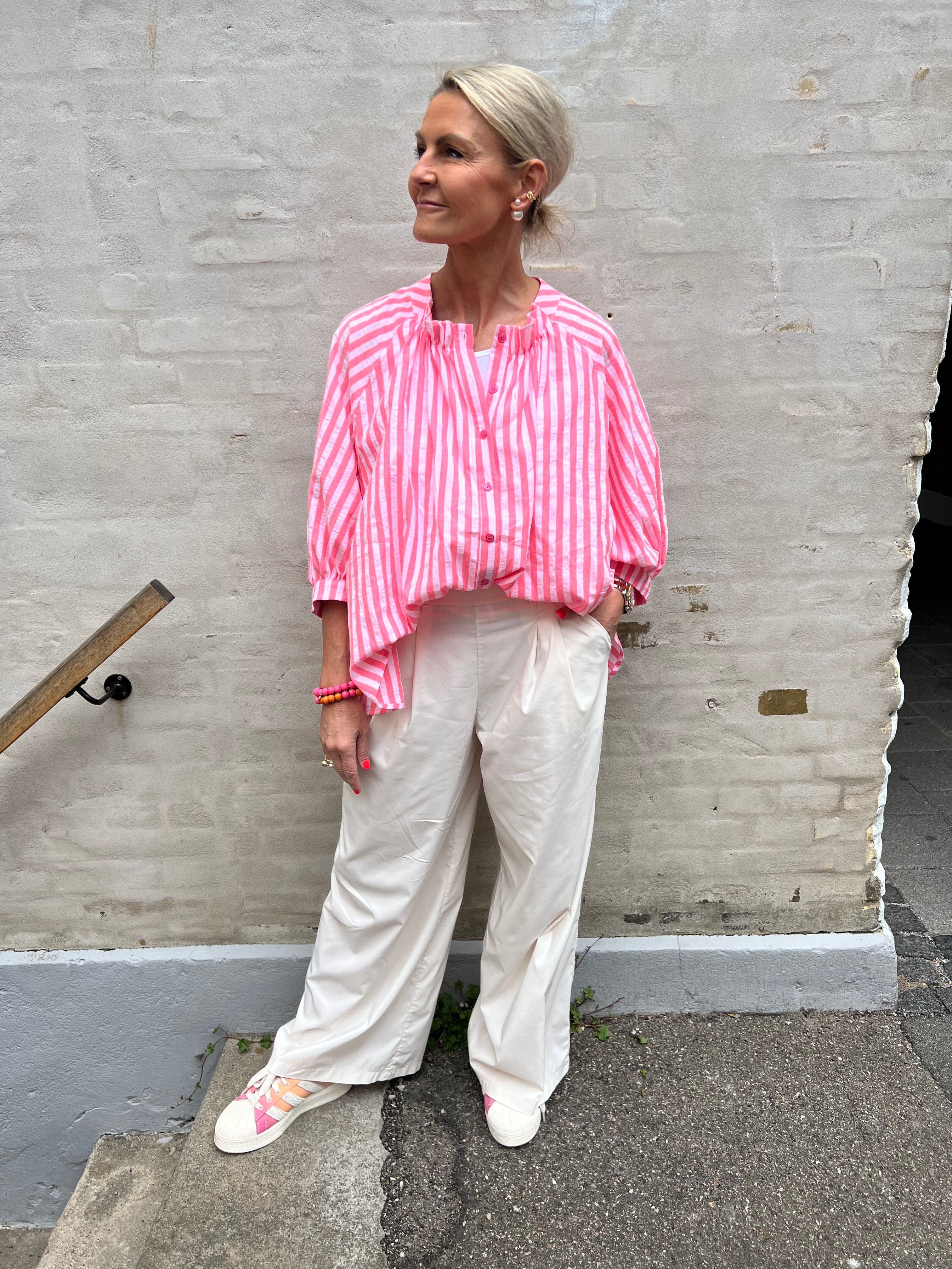 Davina wideleg pant cream