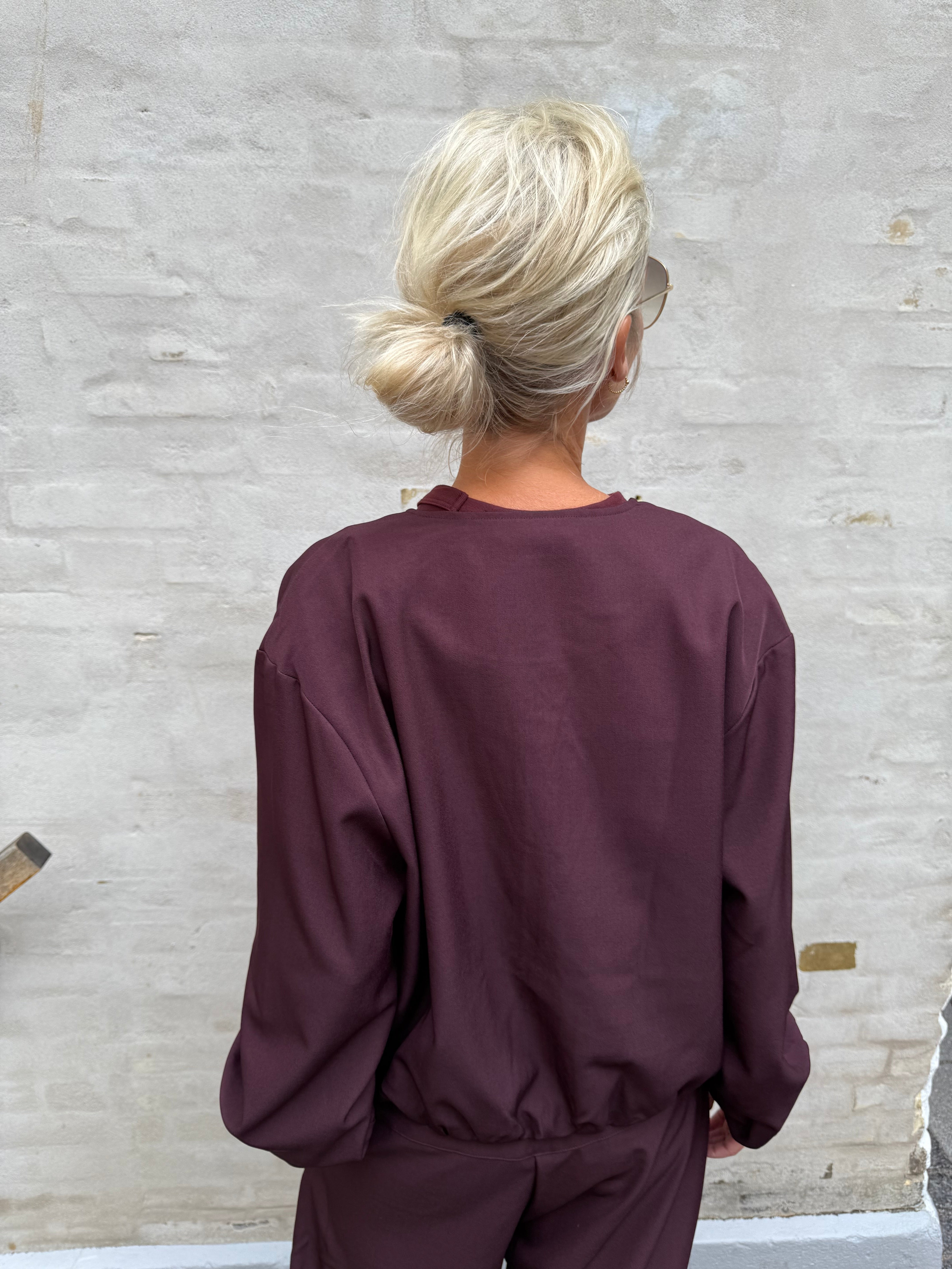 Luna Balloon Zip Jacket - Winered