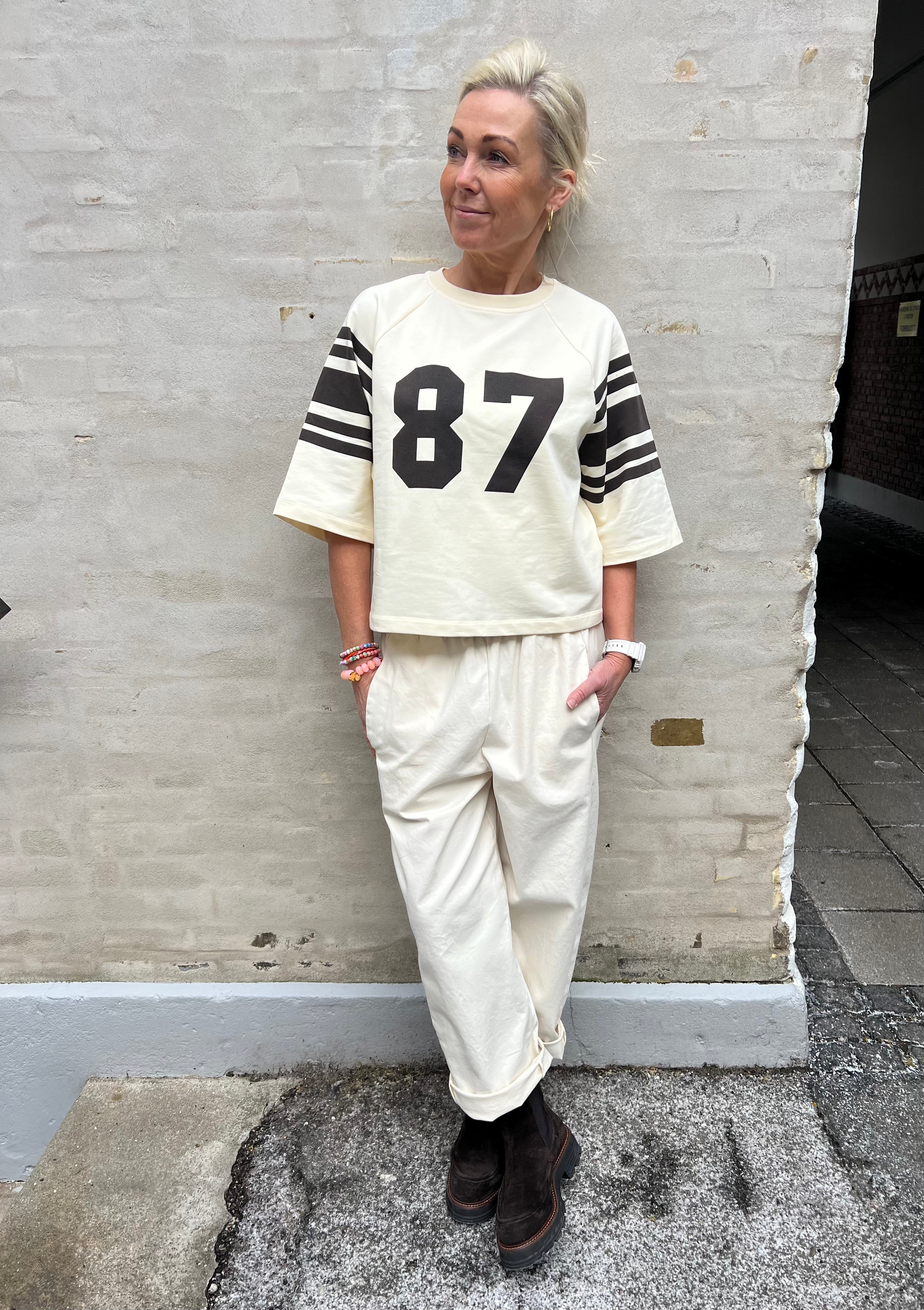 ElyCC 87 Tee Sweat - Bone/Brown