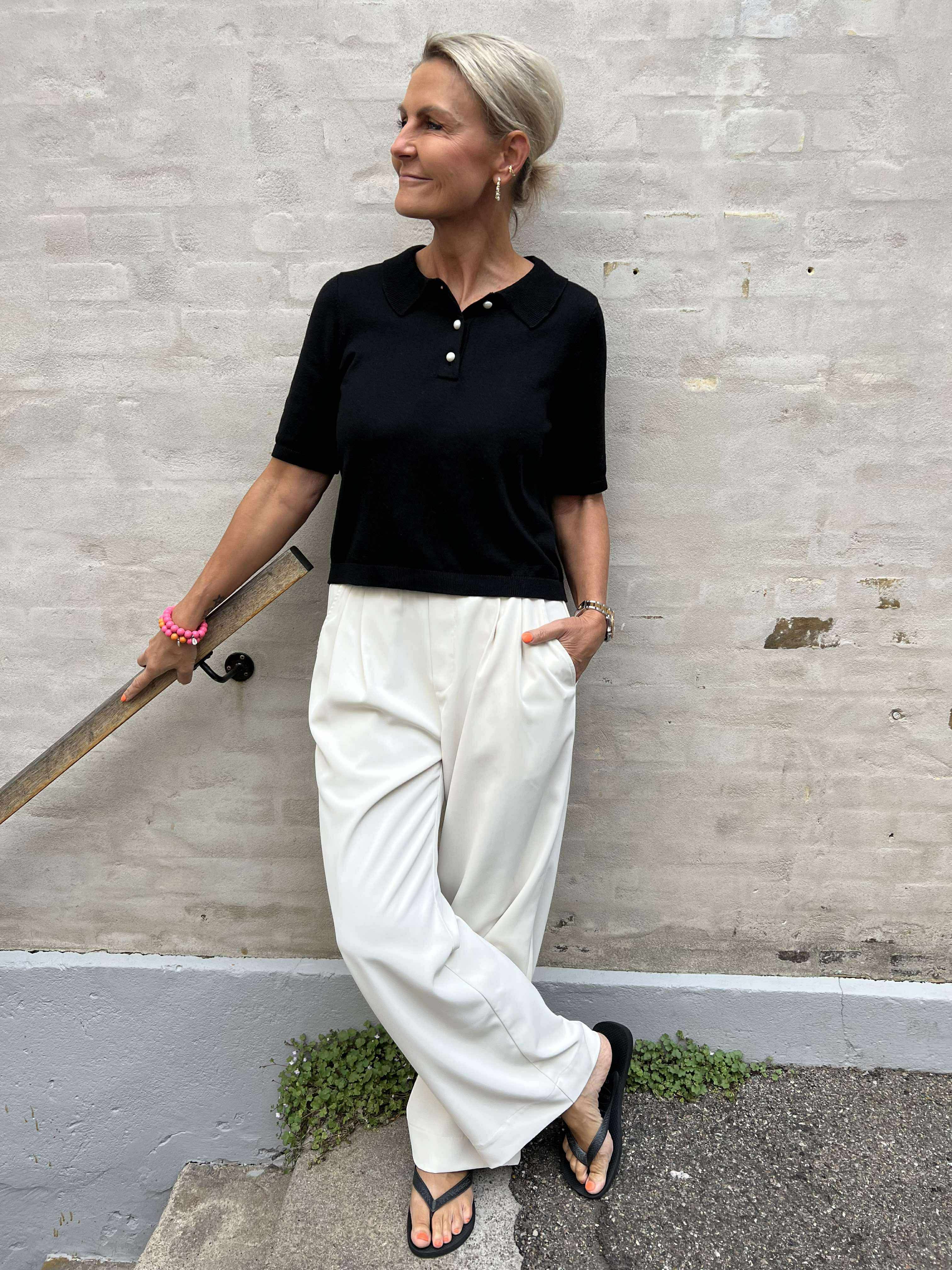 AminaCC logo pant bone