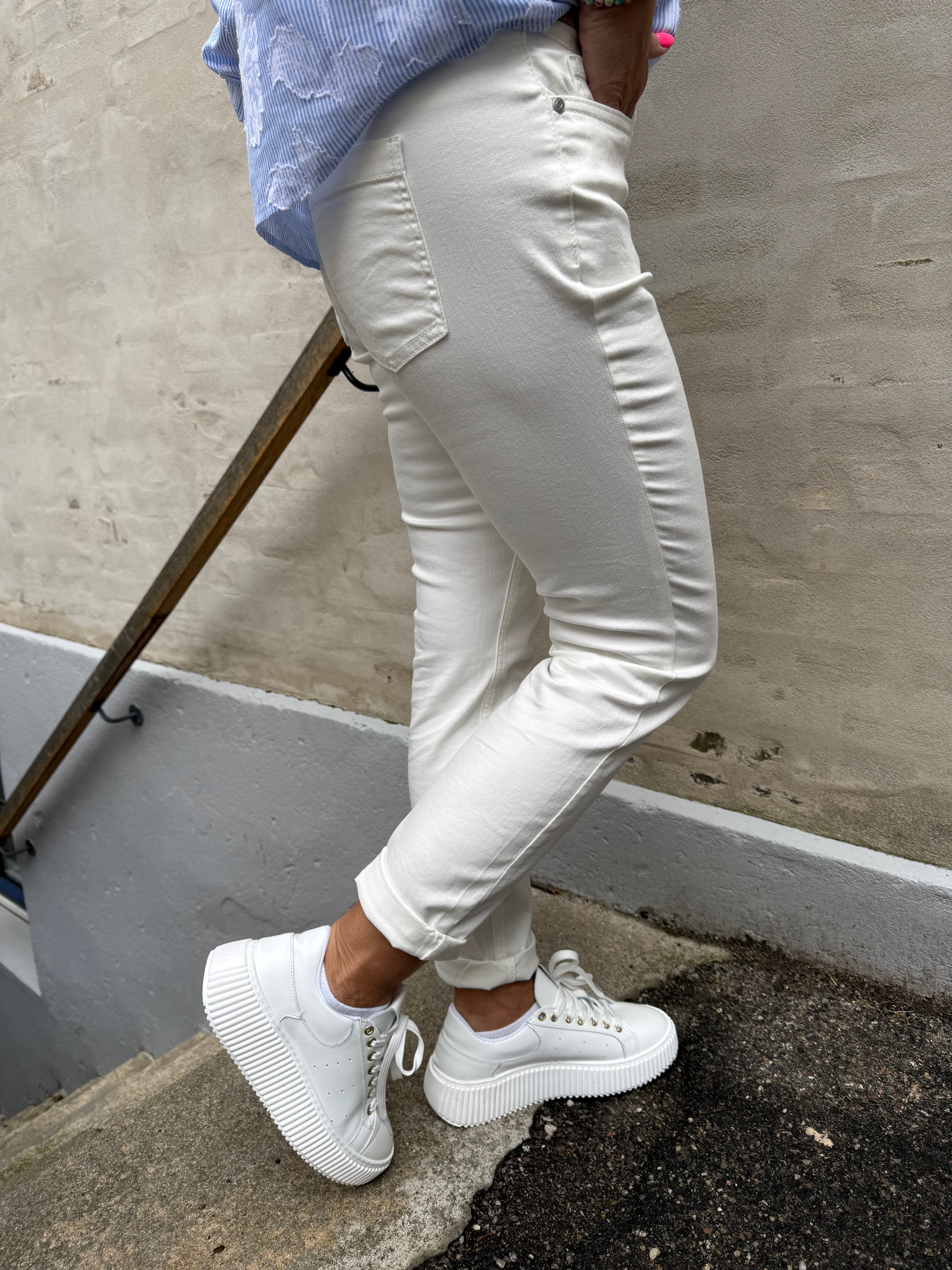 Jane Mid Waist - Optic White