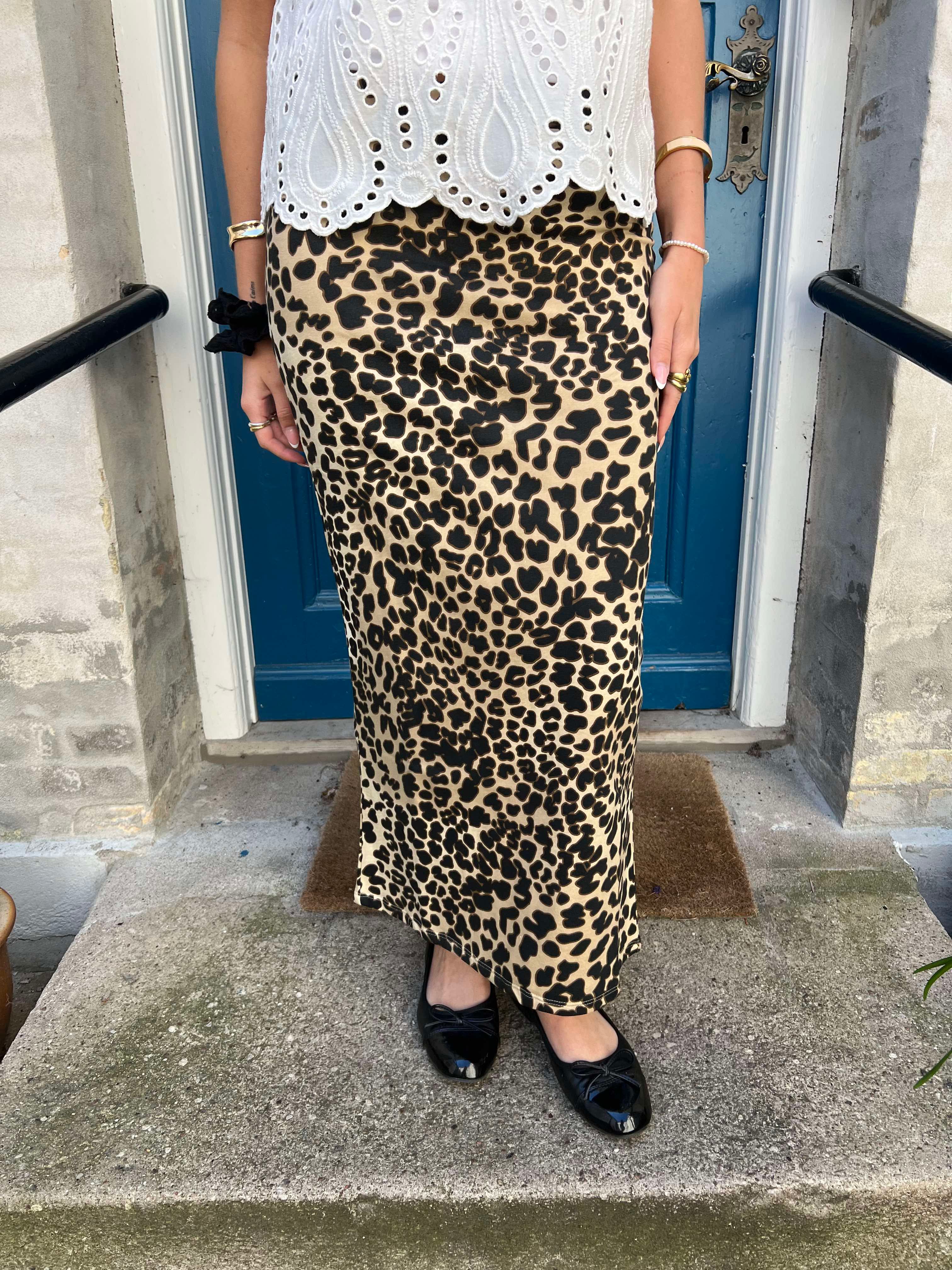 Yivy Midi Pencil Skirt Toasted Coconut