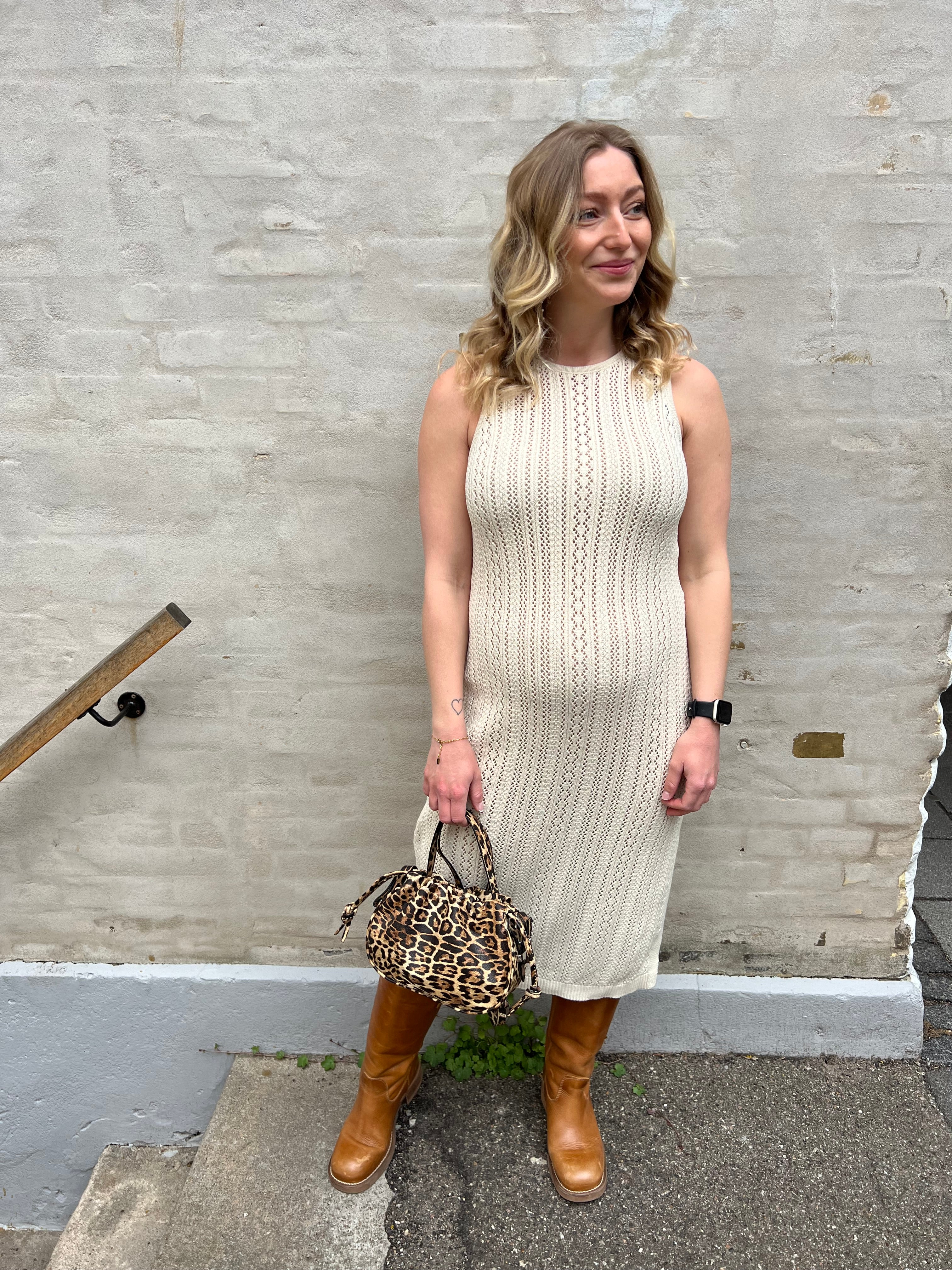 Nuka knit midi dress birch