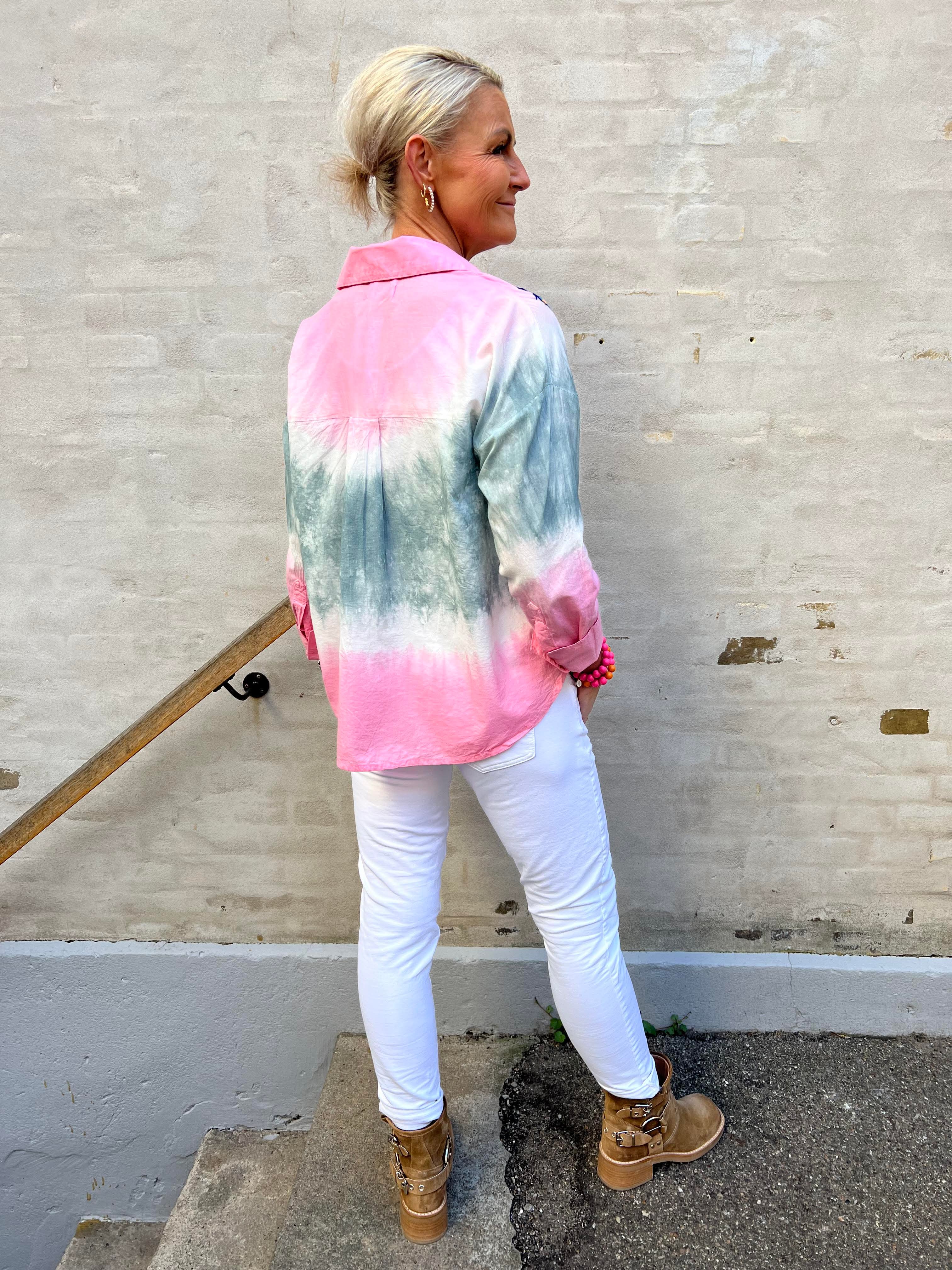 Oui Oui shirt pink- grey