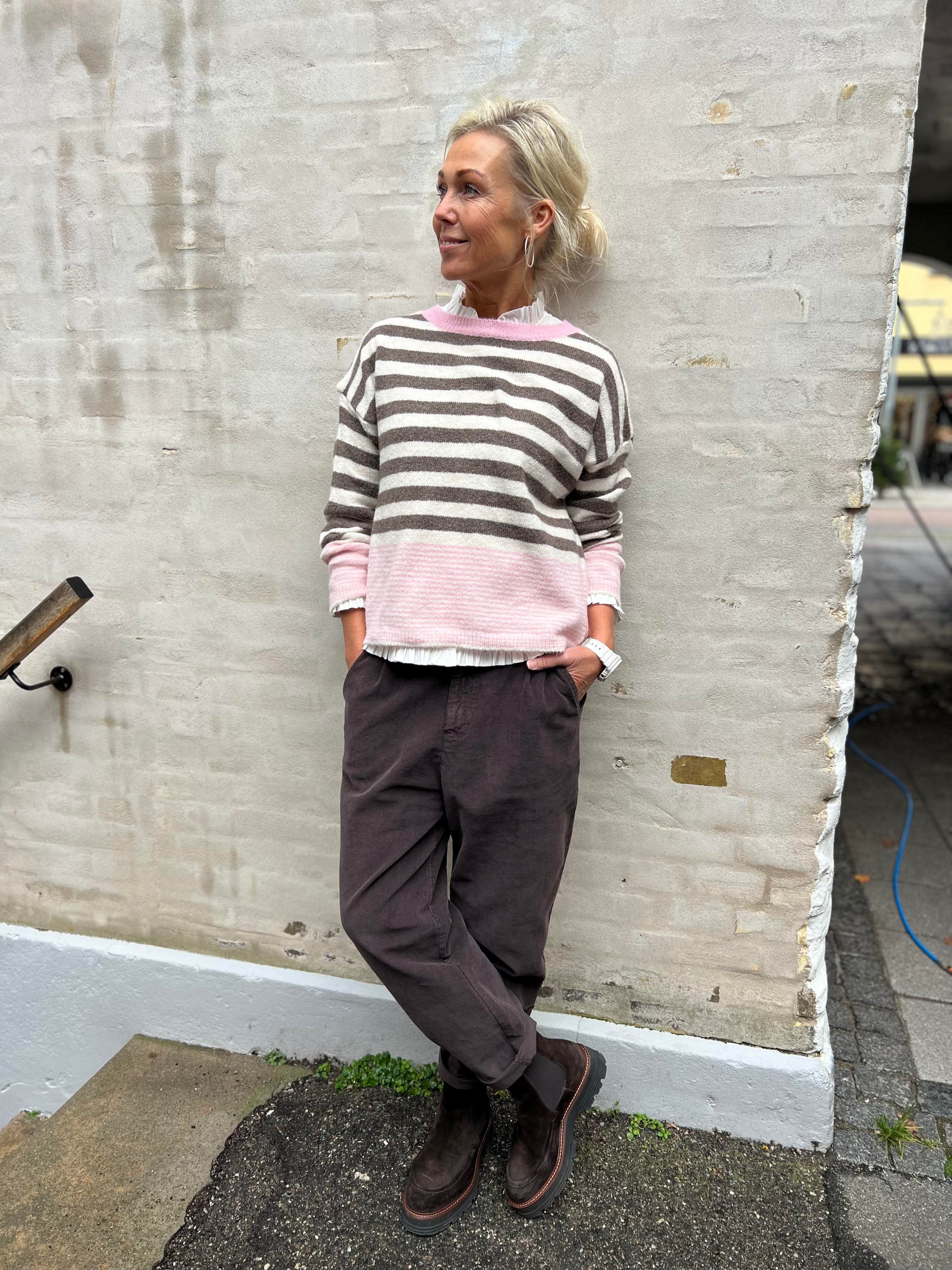 Elara Knit - Fango/Burro/Rosa