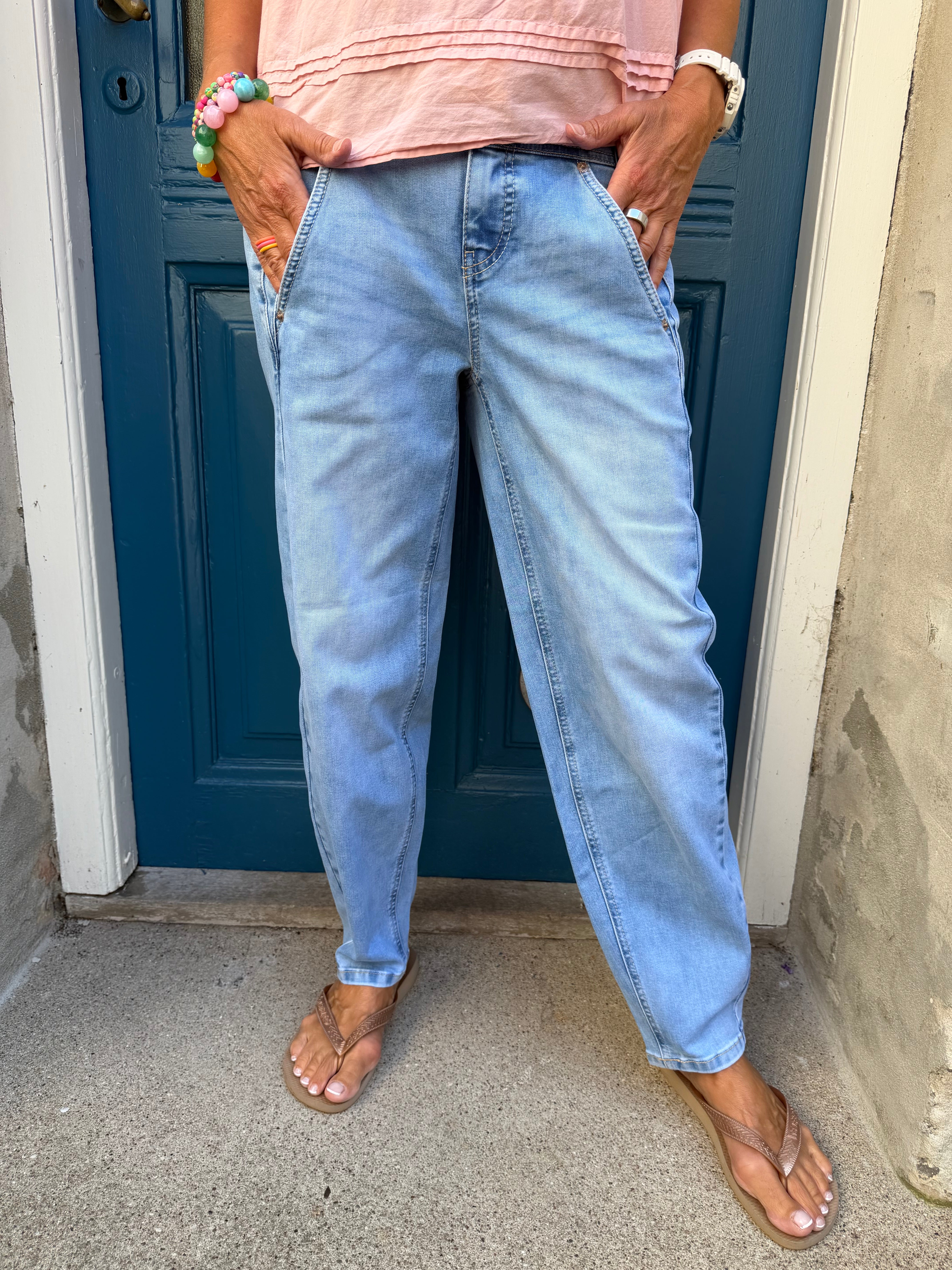 Karlie Barrel High Waist - Light Blue