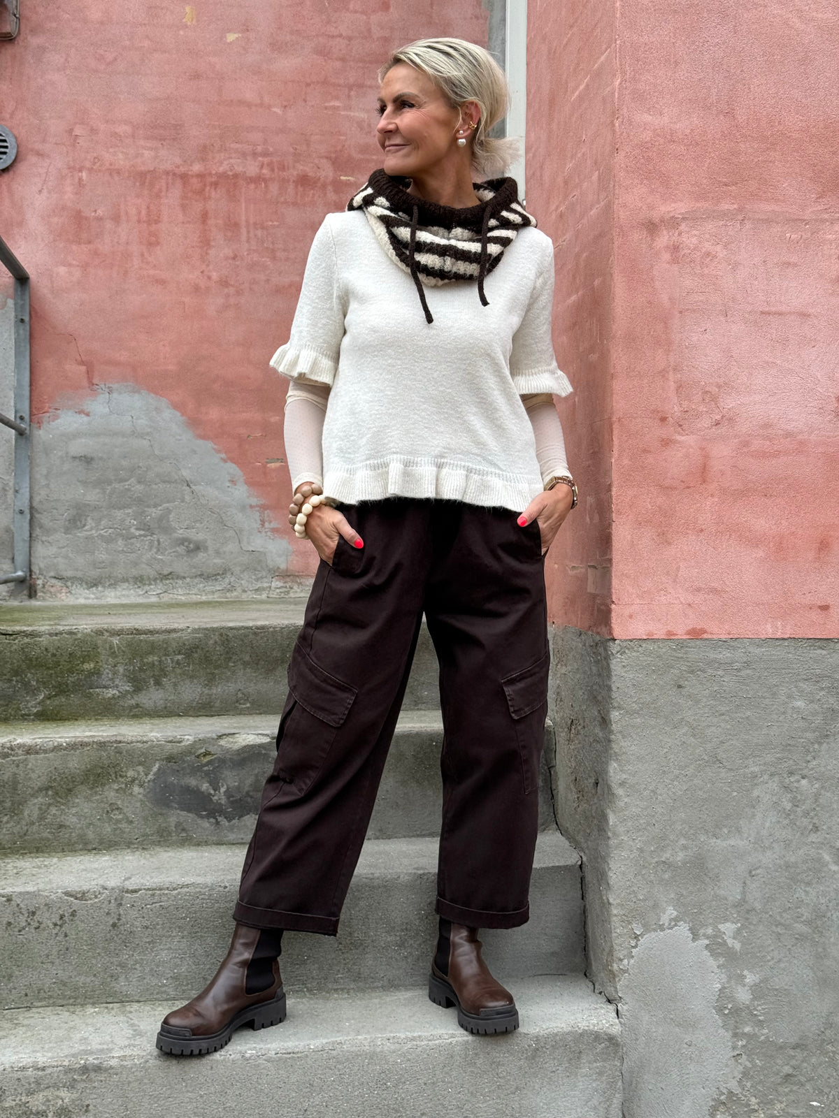 Gigi Cargo Pants - Dark Brown