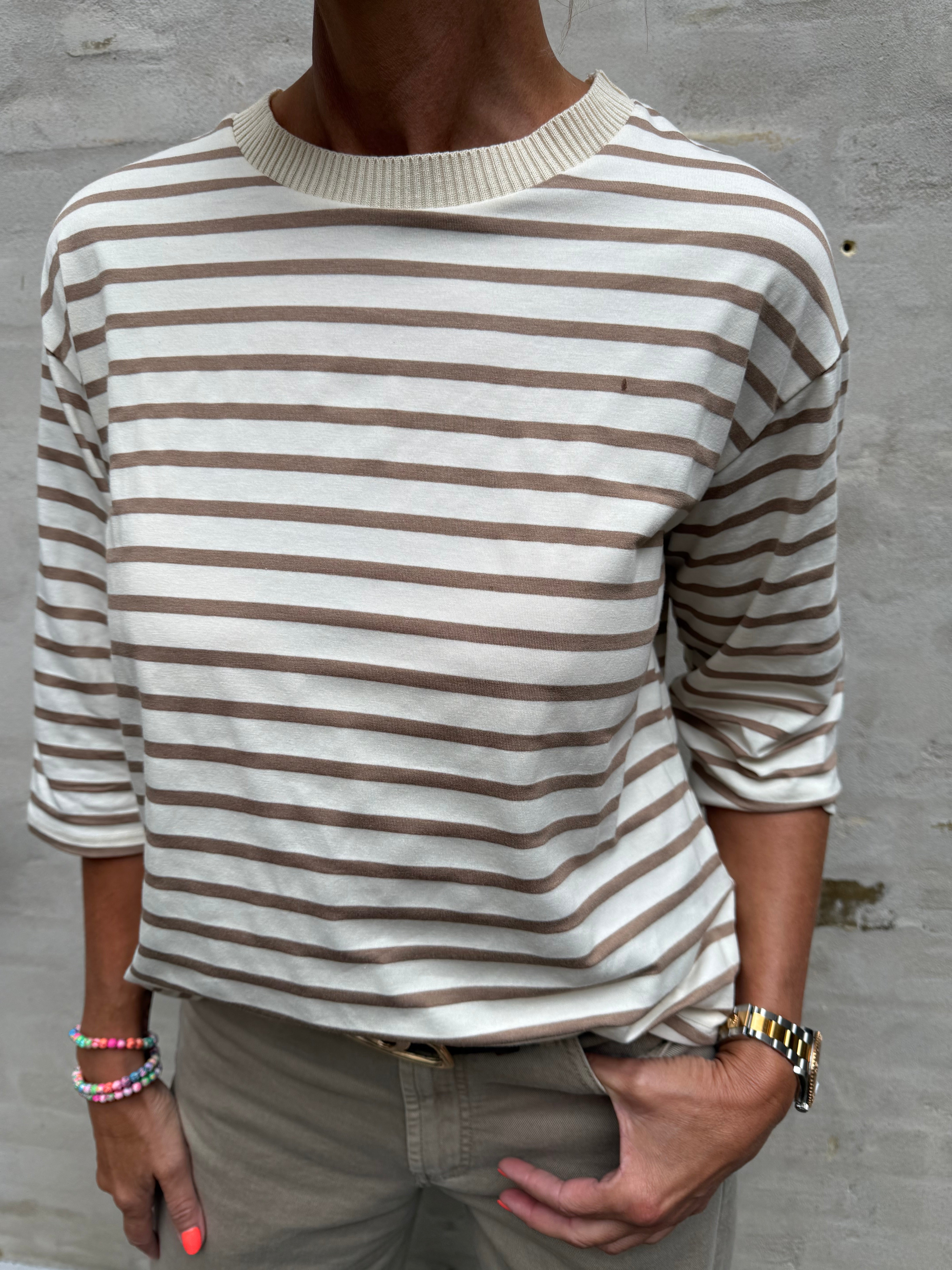 Brooklyn Tee - Beige/Fango