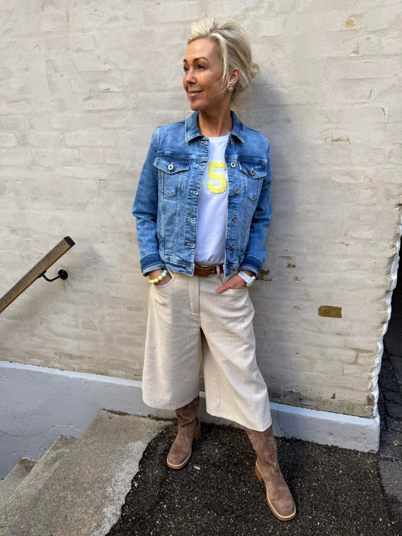 Adrielle Pants - Beige Stripe