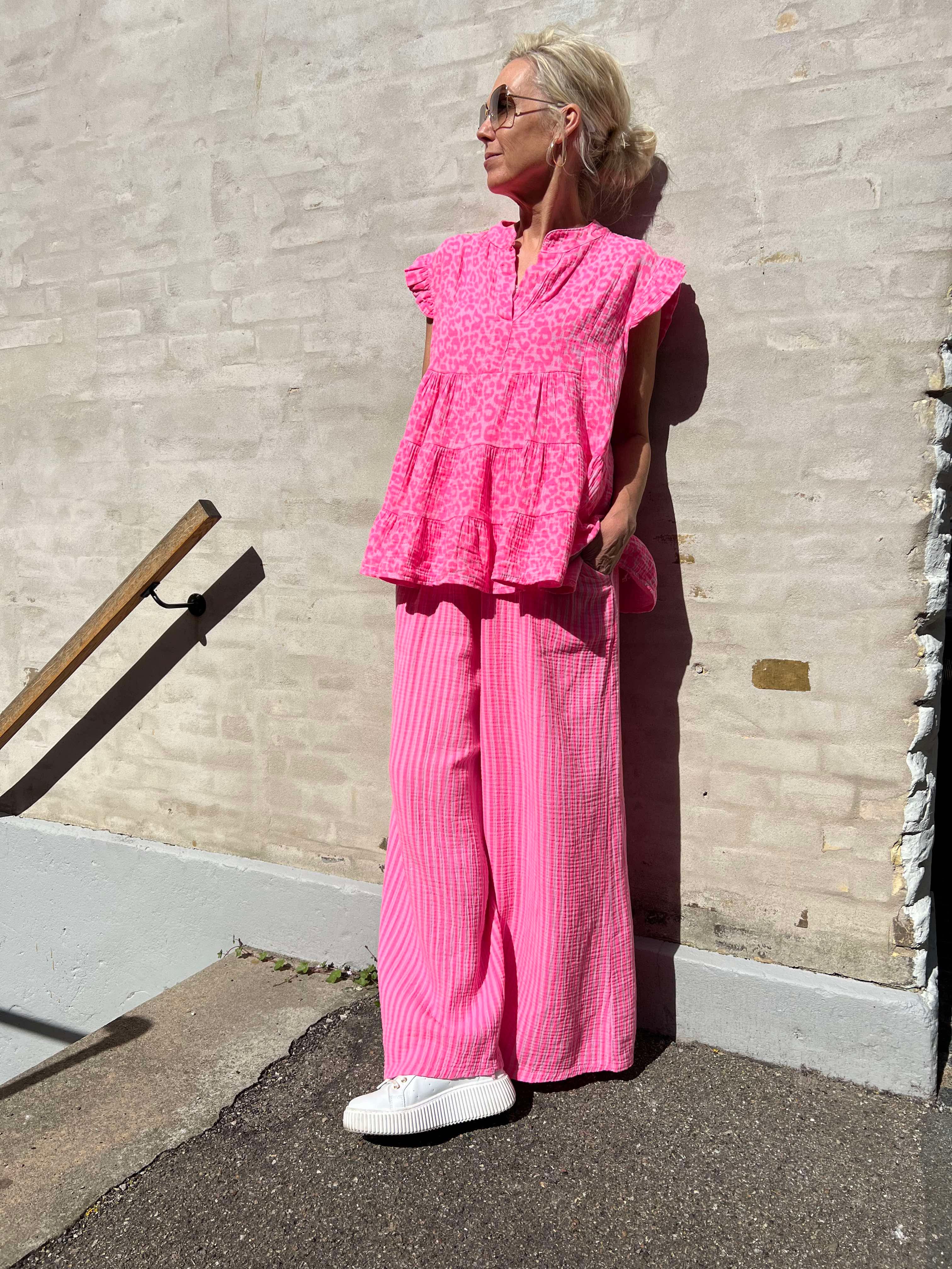 Diddy pant strib pink