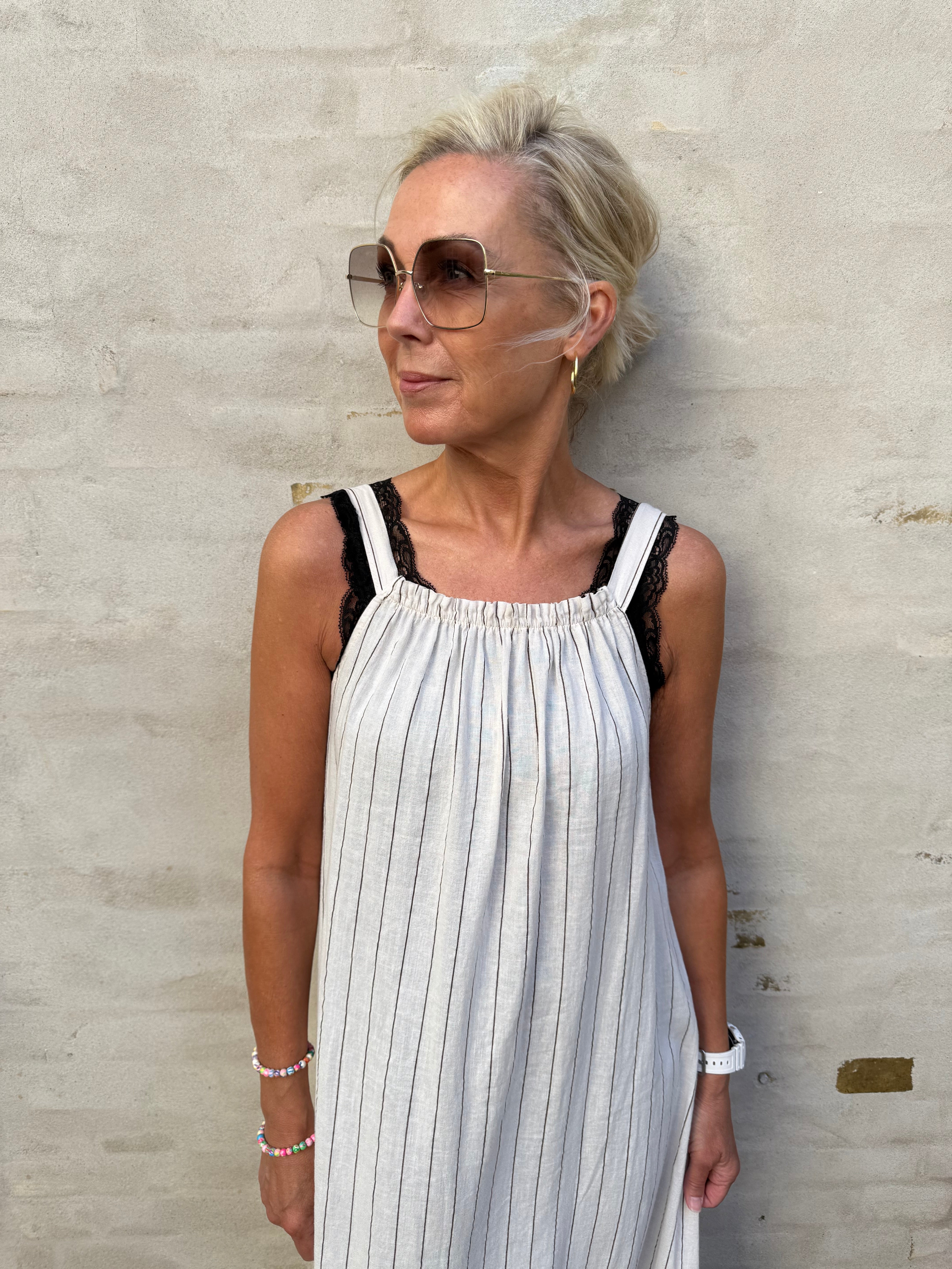 Avenia Dress - Sabbia Stripe