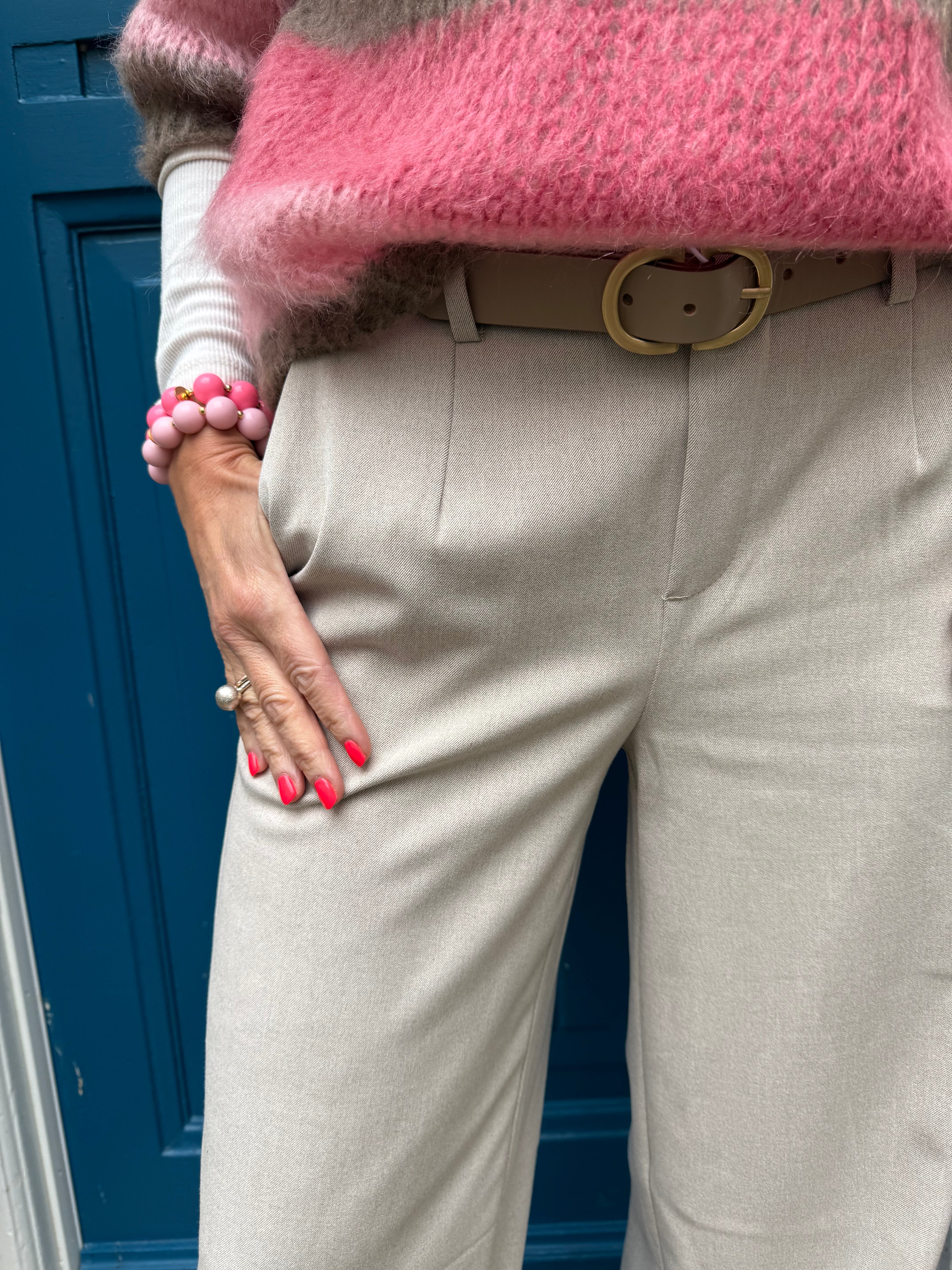 Lisa WIDE pant - Humus Melange