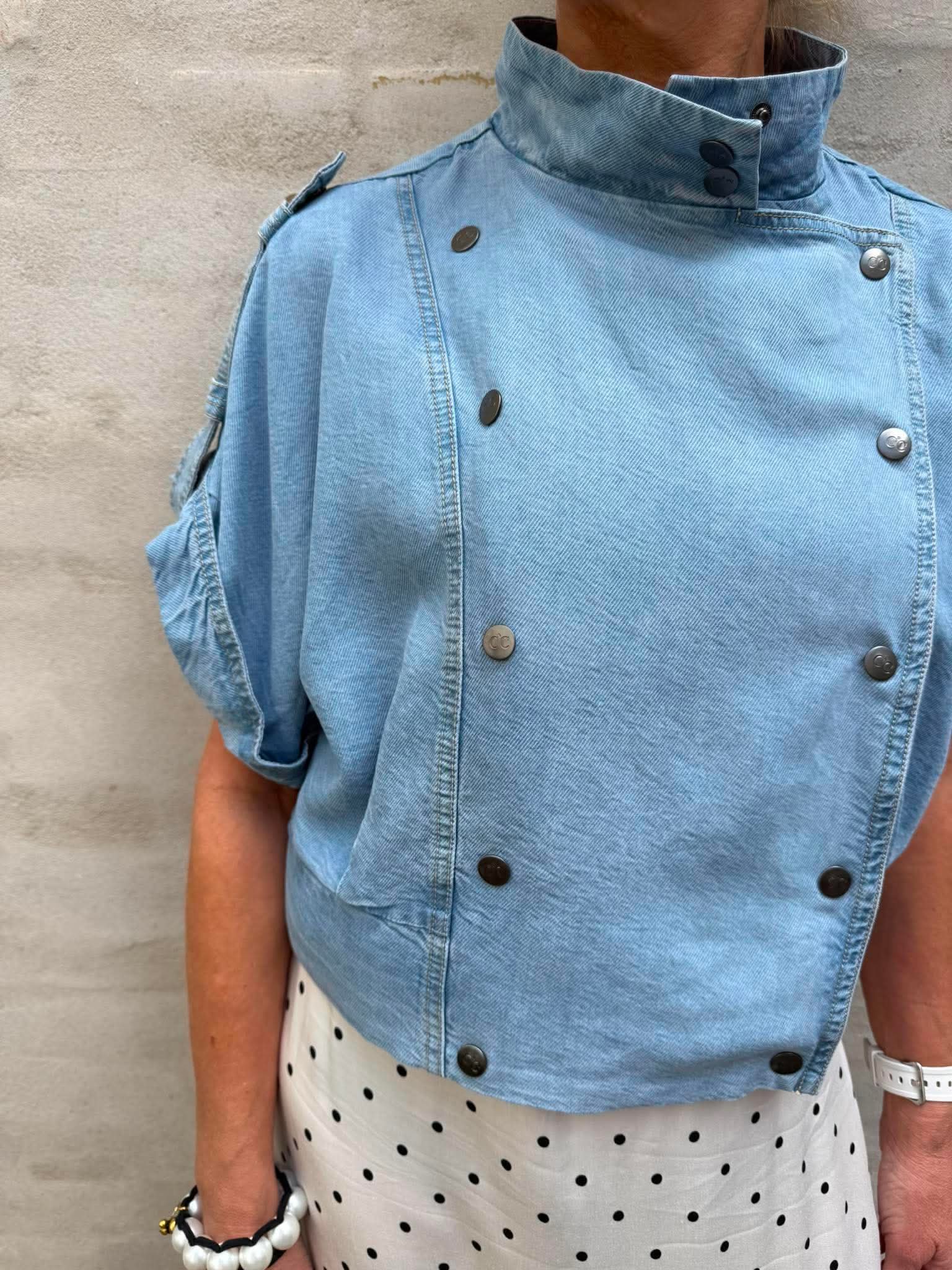 Tilly Vest - Fade Denim