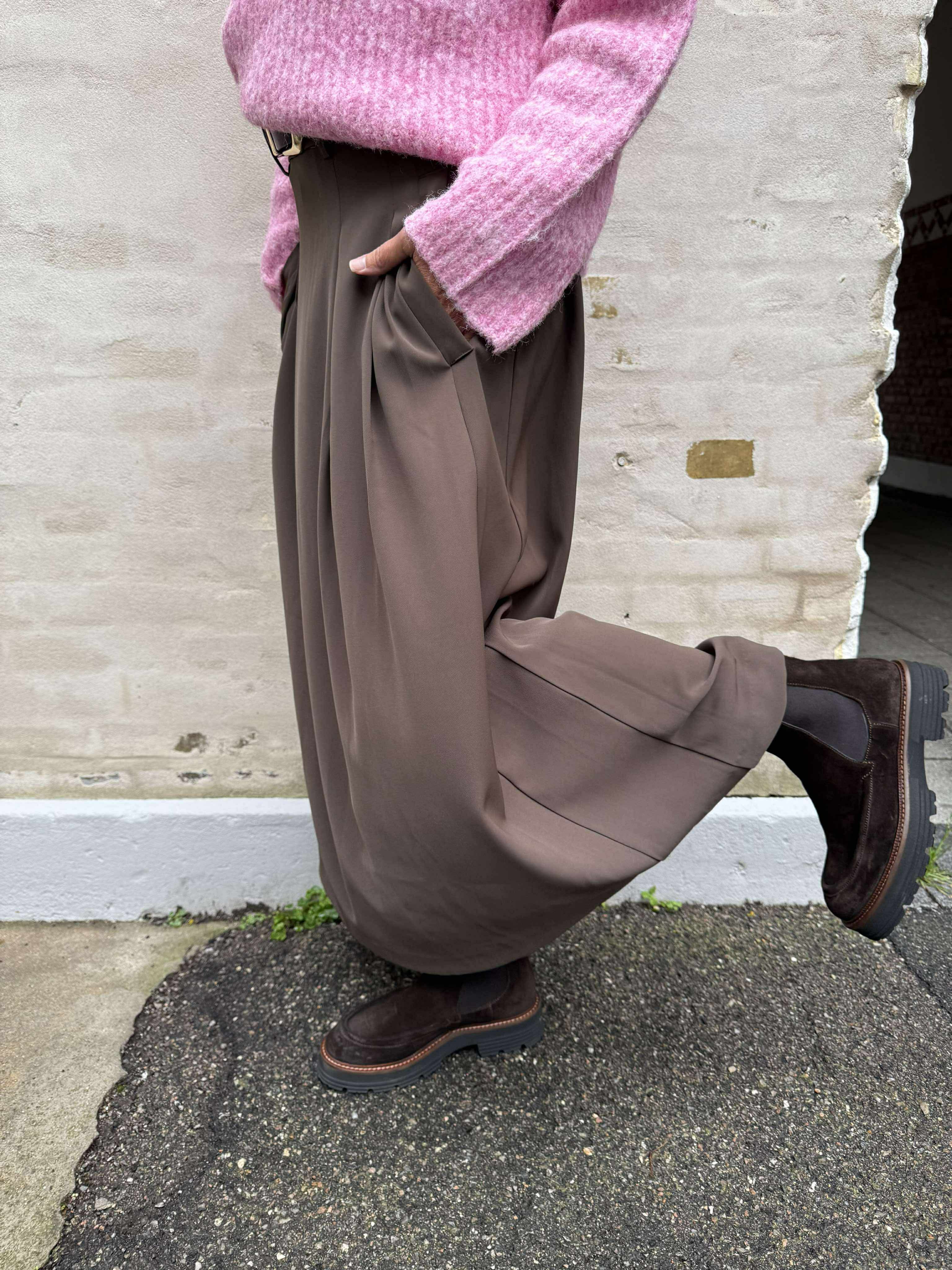 Anya pleat skirt - Mocca